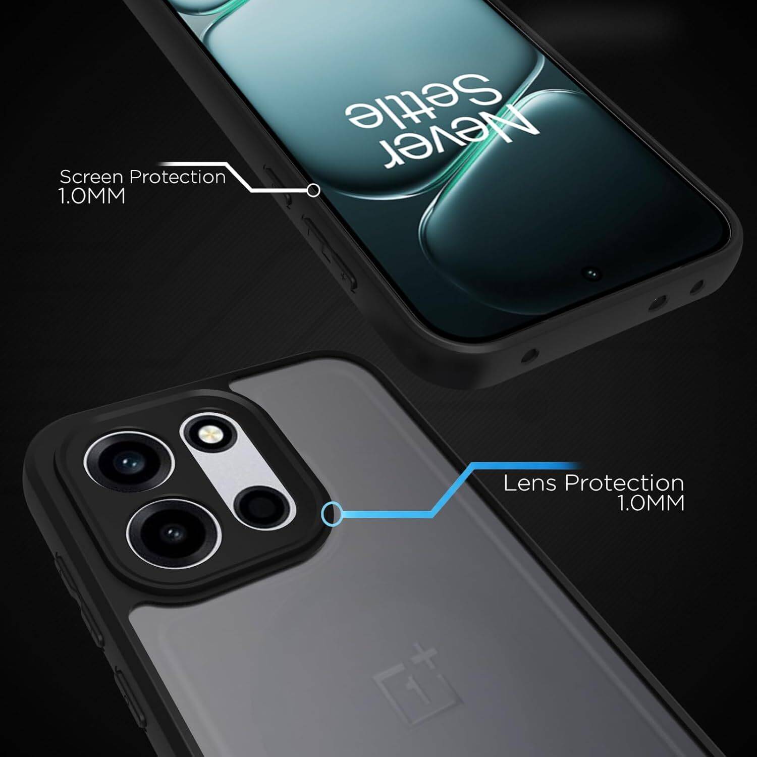 RIGGEAR Back Cover for OnePlus Nord 6 Black - Image 3