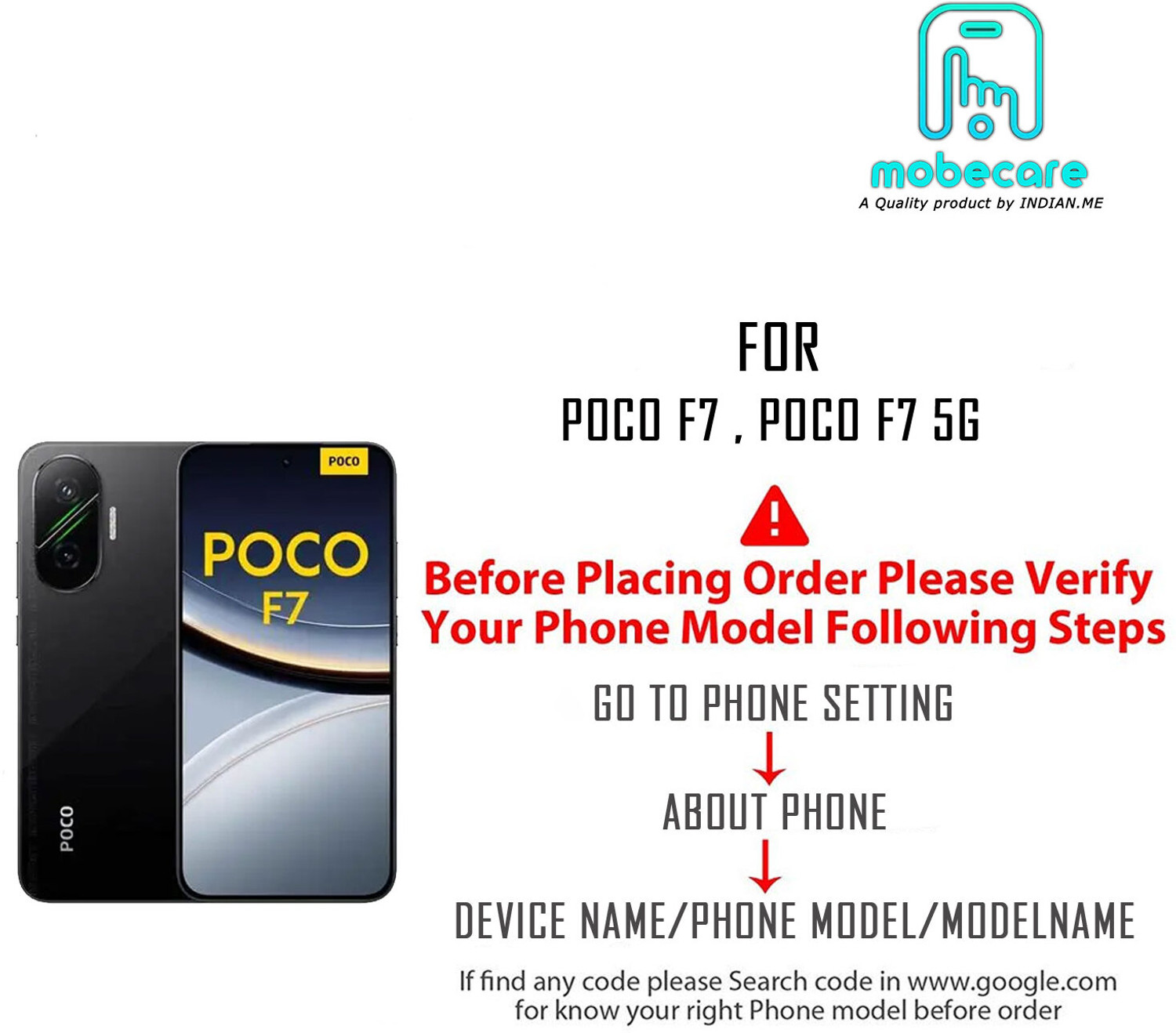 Image of MOBECARE Back Cover for POCO F7 BMW, LOGO, BMW LOGO, UNIQUE, TRENDING, COOL