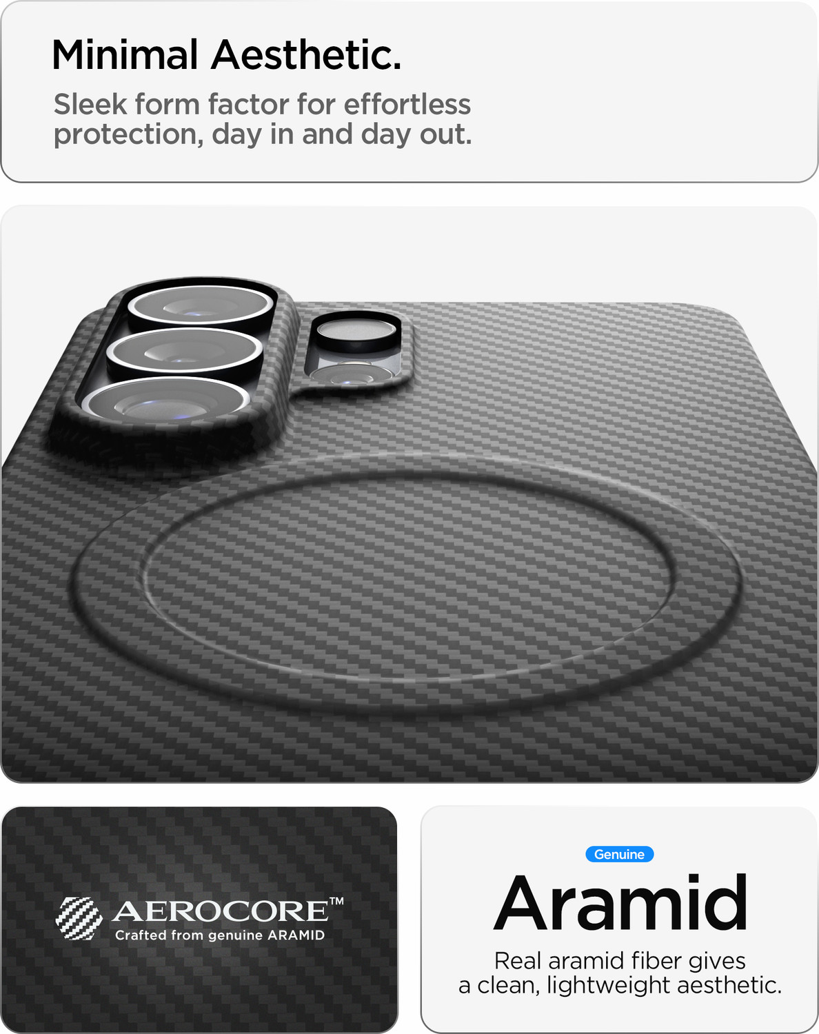 Image of Spigen Air Skin Aramid MagFit Back Cover for Samsung Galaxy S26 Ultra 5G
