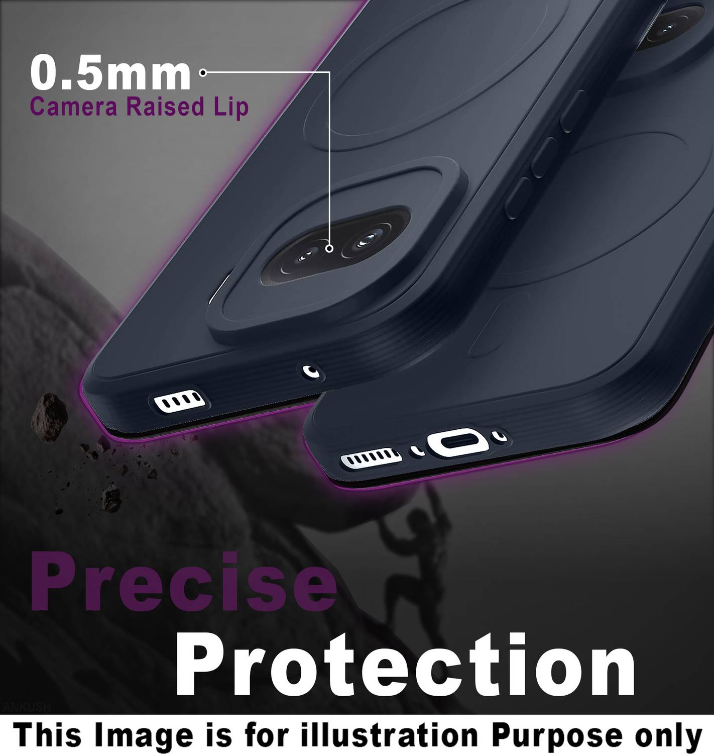 GLOBAL NOMAD Back Cover for vivo V70 FE Blue - Image 5