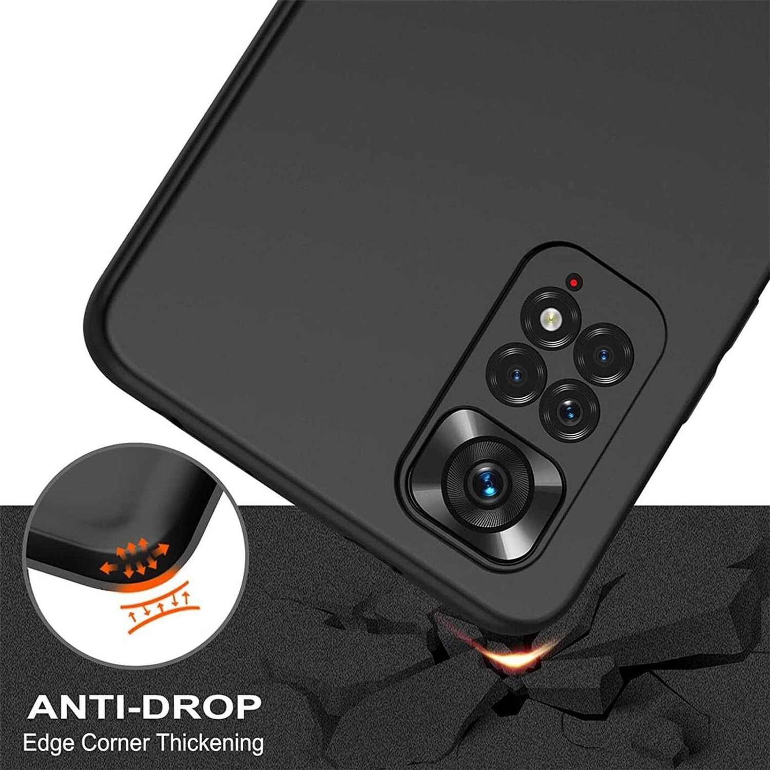 Image of CLOVYR Back Cover for Redmi Note 11 4G /Note 11s Silicon Protective Case