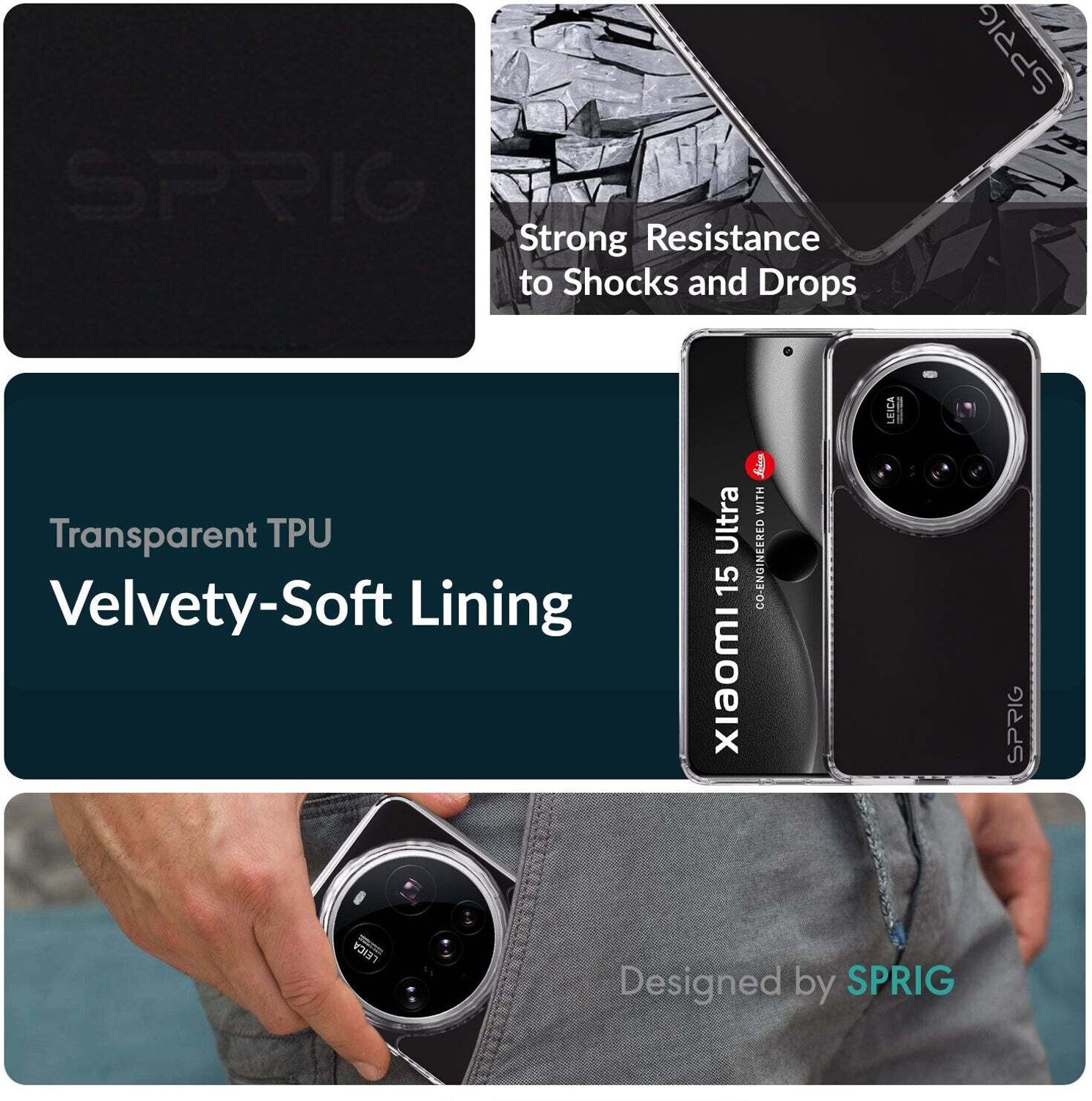 Image of Sprig Back Cover for MI 15 Ultra 5G, Mi 15 Ultra