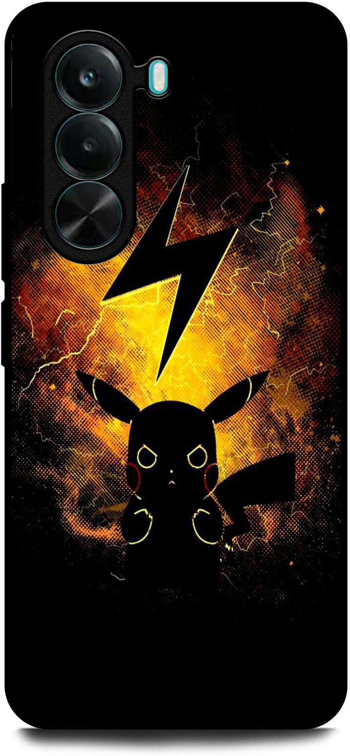 Image of INDICRAFT Back Cover for Realme P4x 5G (PIKACHU, POKEMON, GAME ,CARTOON )