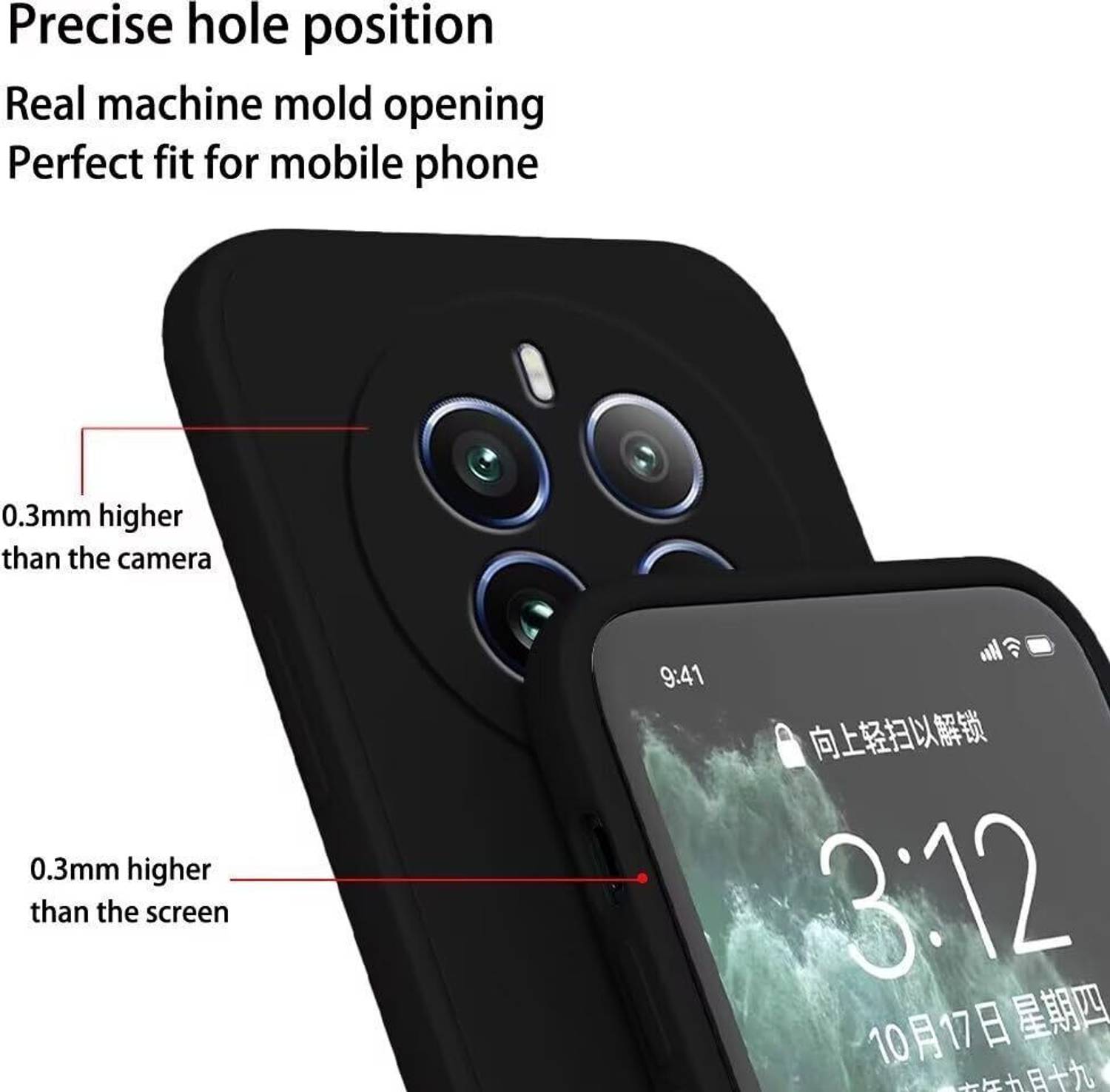 ZOLUSA Back Cover for realme P1 5G Black - Image 2