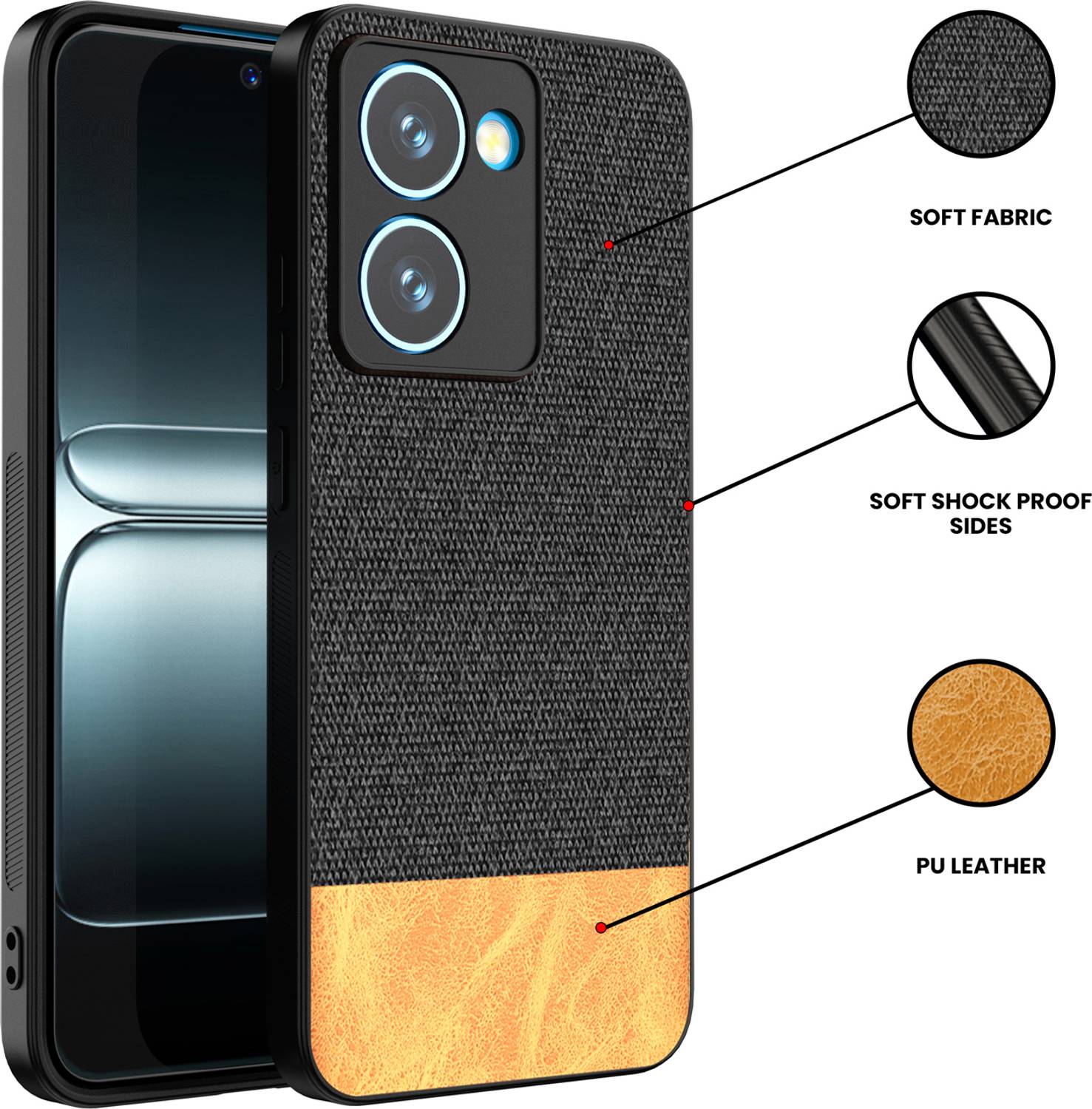 Kapa Back Cover for Realme P3 Ultra 5G Black - Image 3