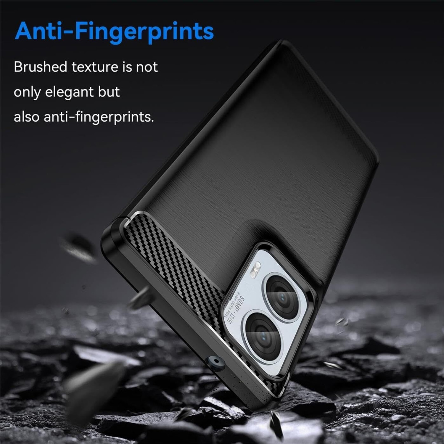 Image of Lustree Back Cover for Motorola Moto G85 Brushed Texture Flexible Shockproof Zebra TPU