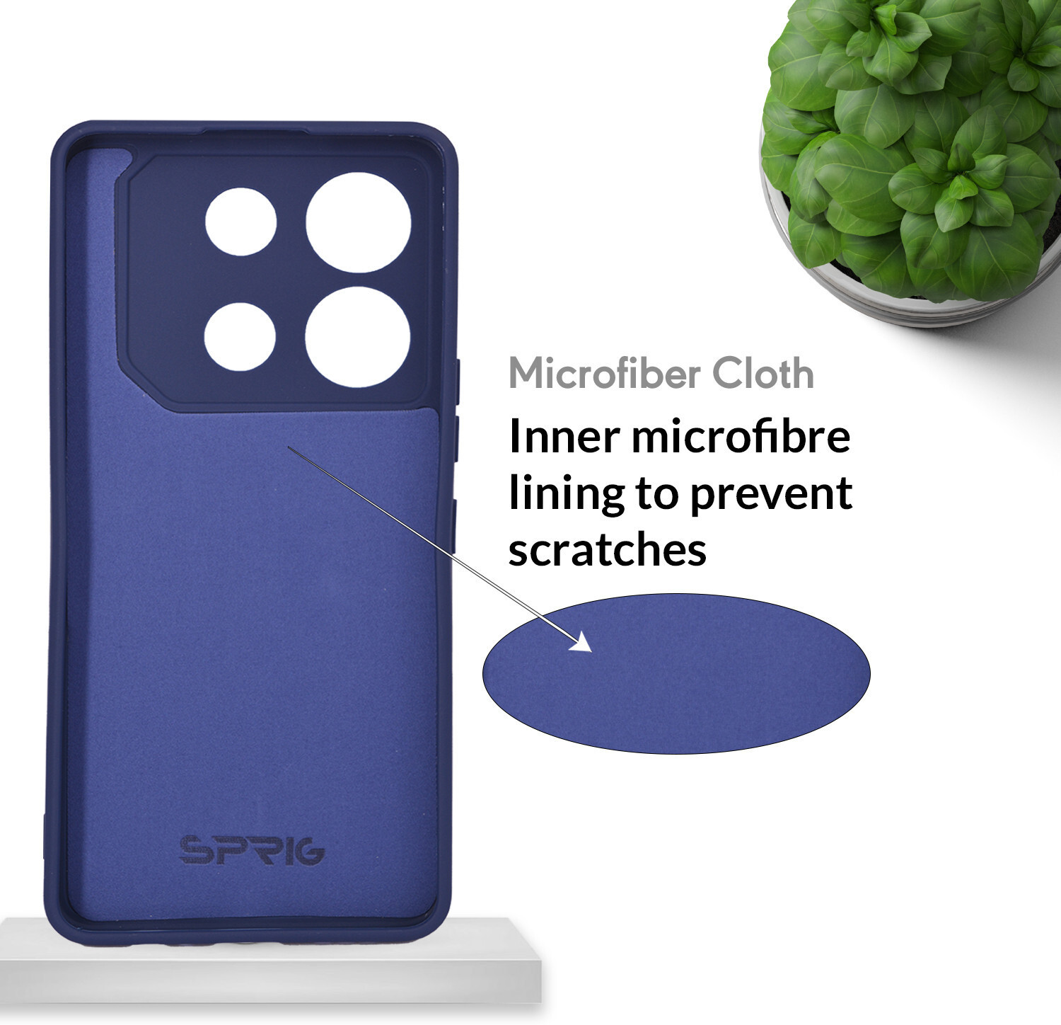 Image of Sprig Back Cover for Infinix GT 10 Pro:Infinix GT 20 Pro