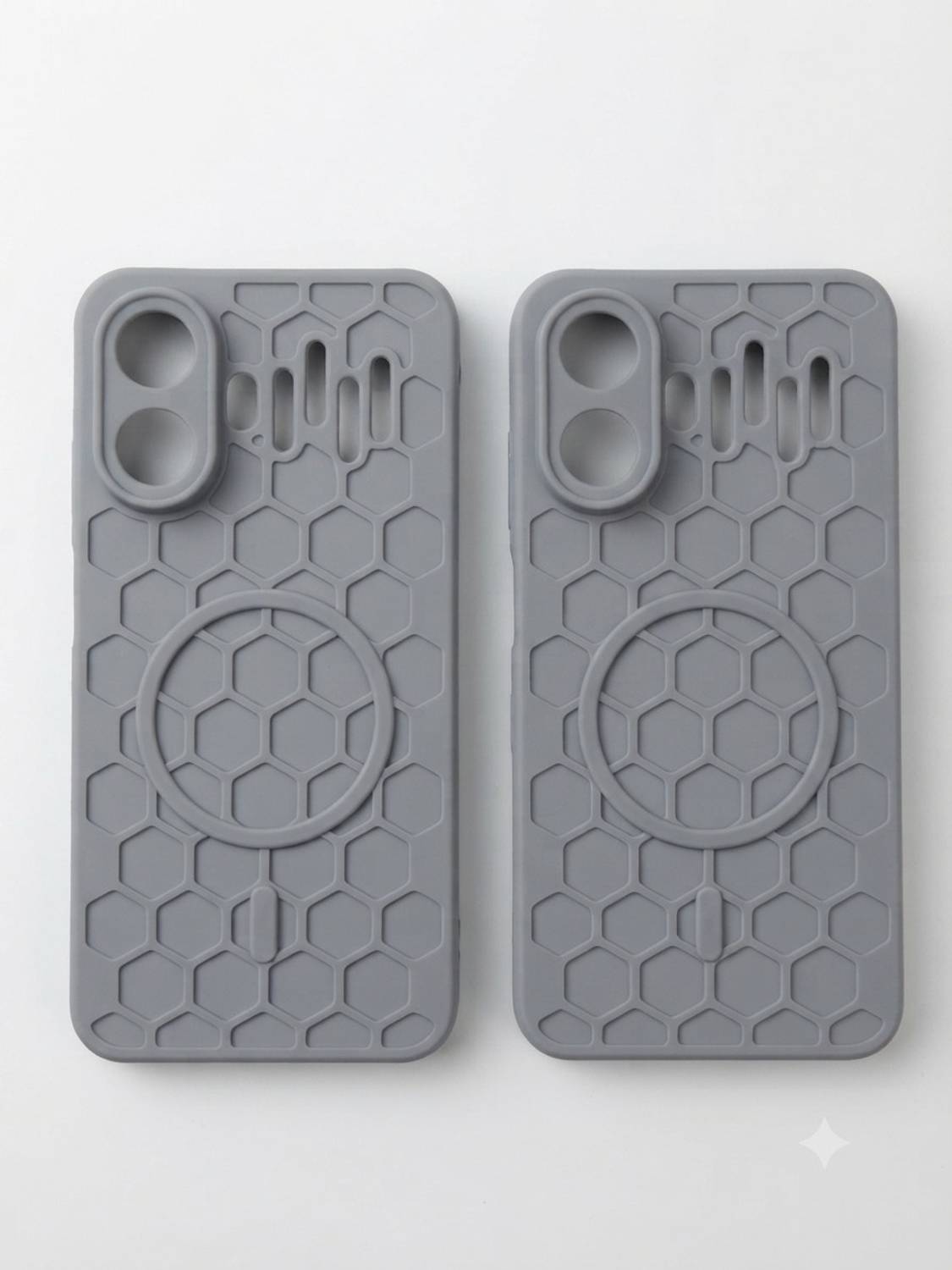 FOUR U COVER Back Cover for AI+ NOVA 2 PRO 5G (Grey) - Image 1