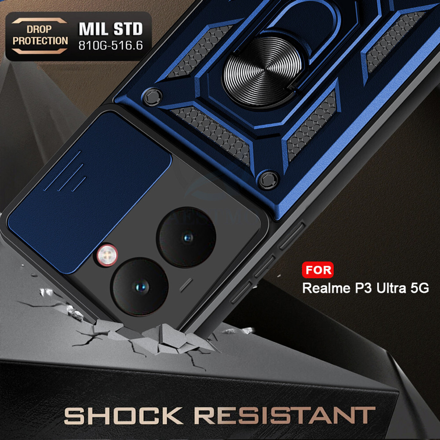 Image of AESTMO Back Cover for RealMe P3 Ultra 5G