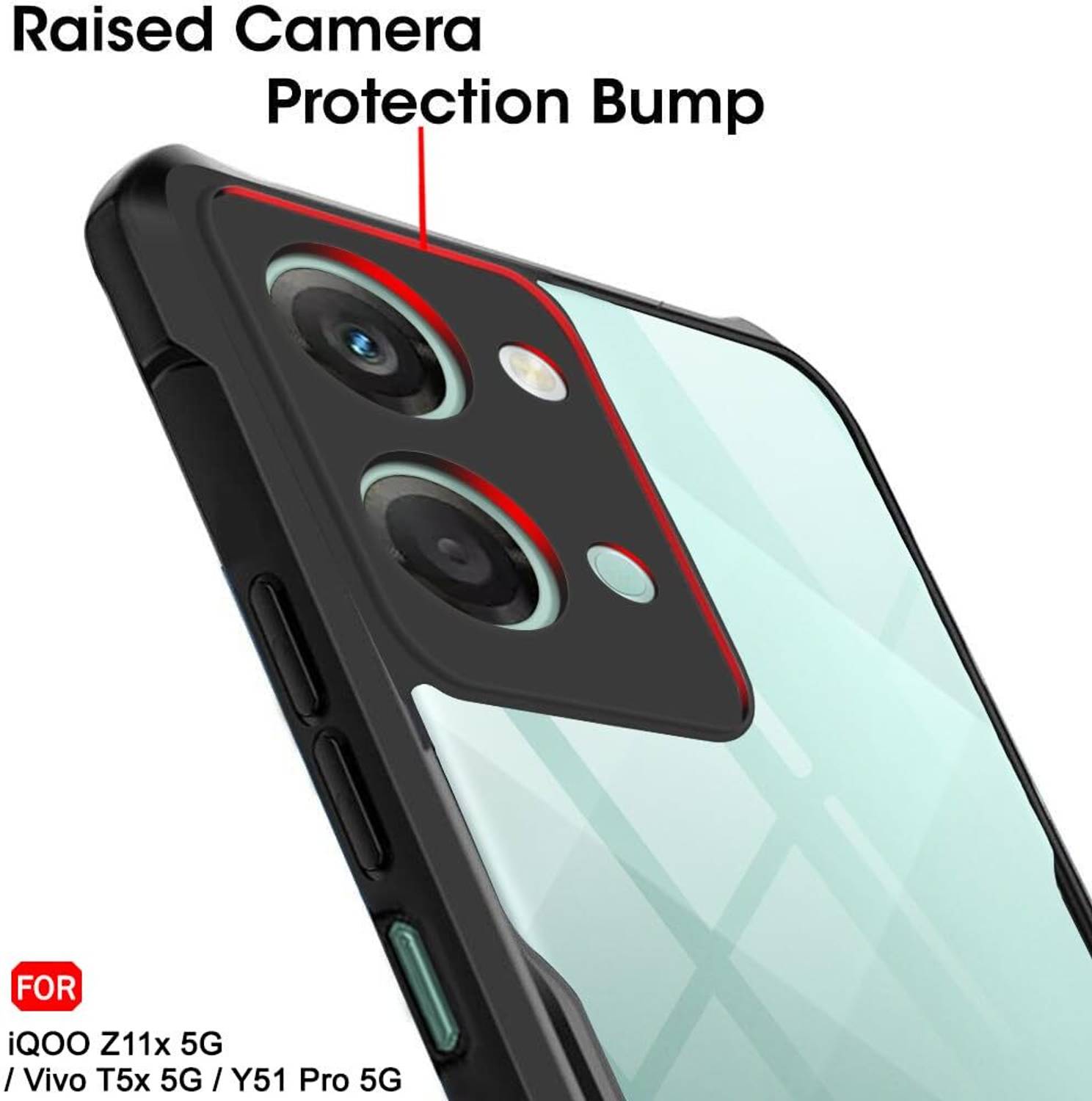 Hyper Back Cover for Vivo T5x 5G / iQOO Z11x 5G / Vivo Y51 Pro 5G