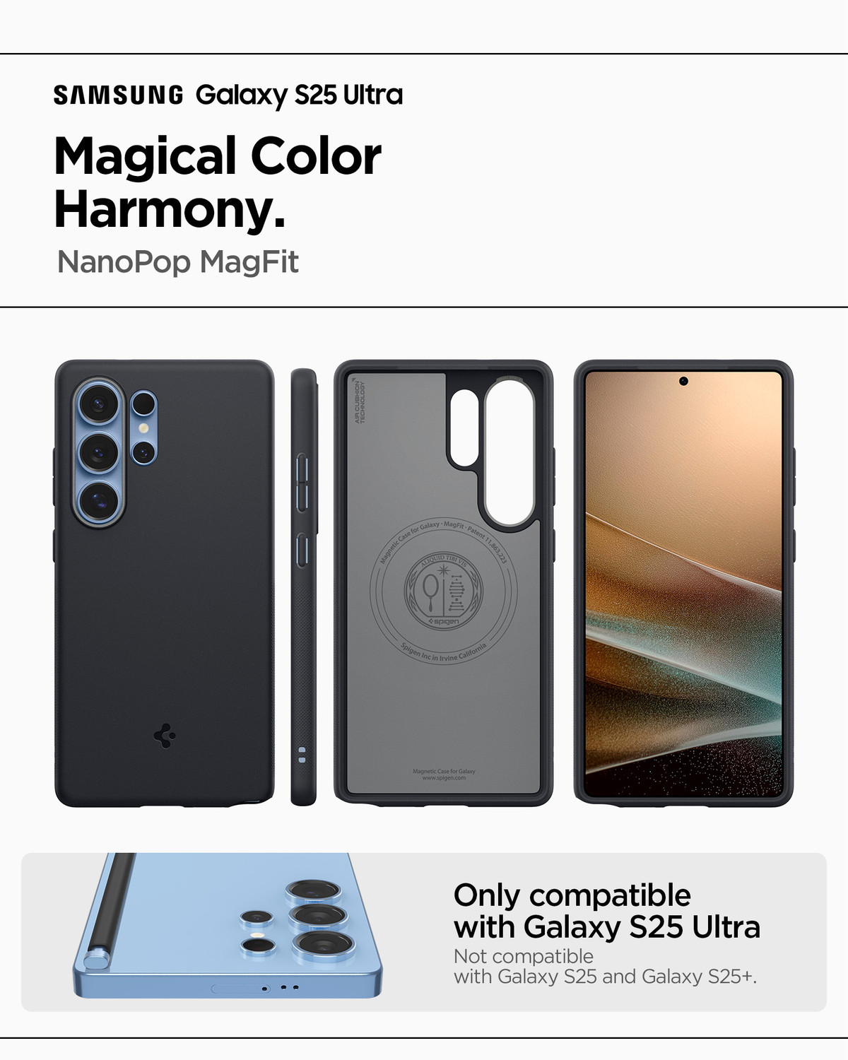 Image of Spigen Nano Pop MagFit Back Cover for Samsung Galaxy S25 Ultra 5G