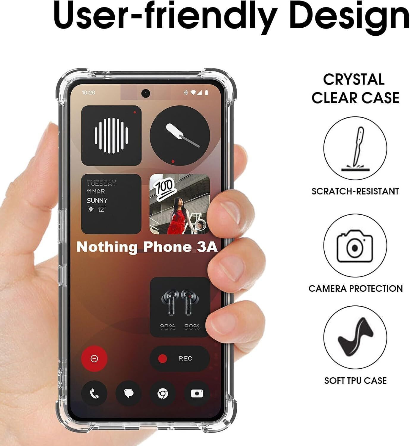 Image of CLOYAAR Back Cover for Nothing Phone (3a)