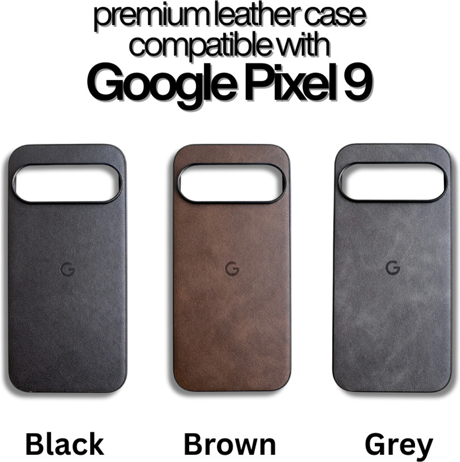Image of inteliqo Back Cover for Google Pixel 9 (Leather Case)