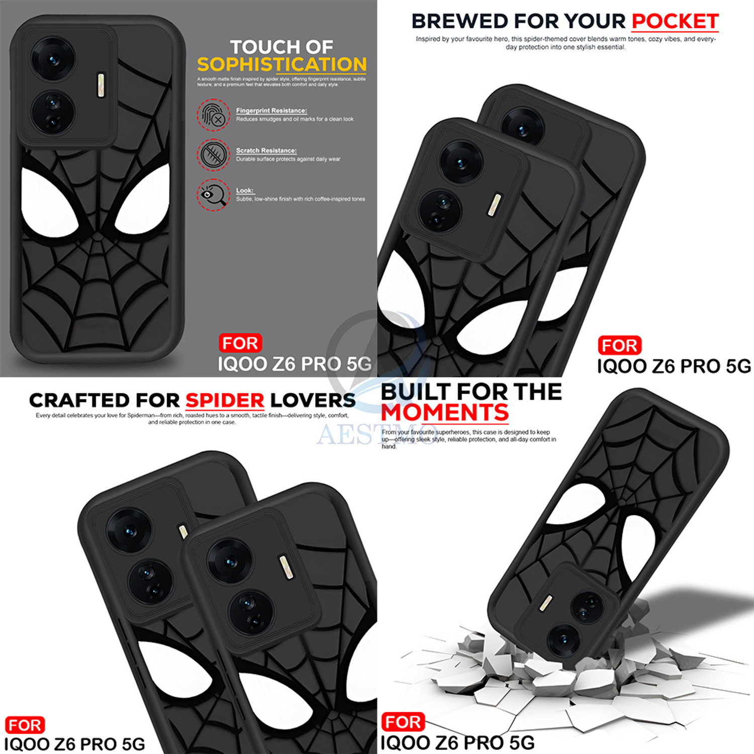 Image of AESTMO Back Cover for iQOO Z6 Pro 5G