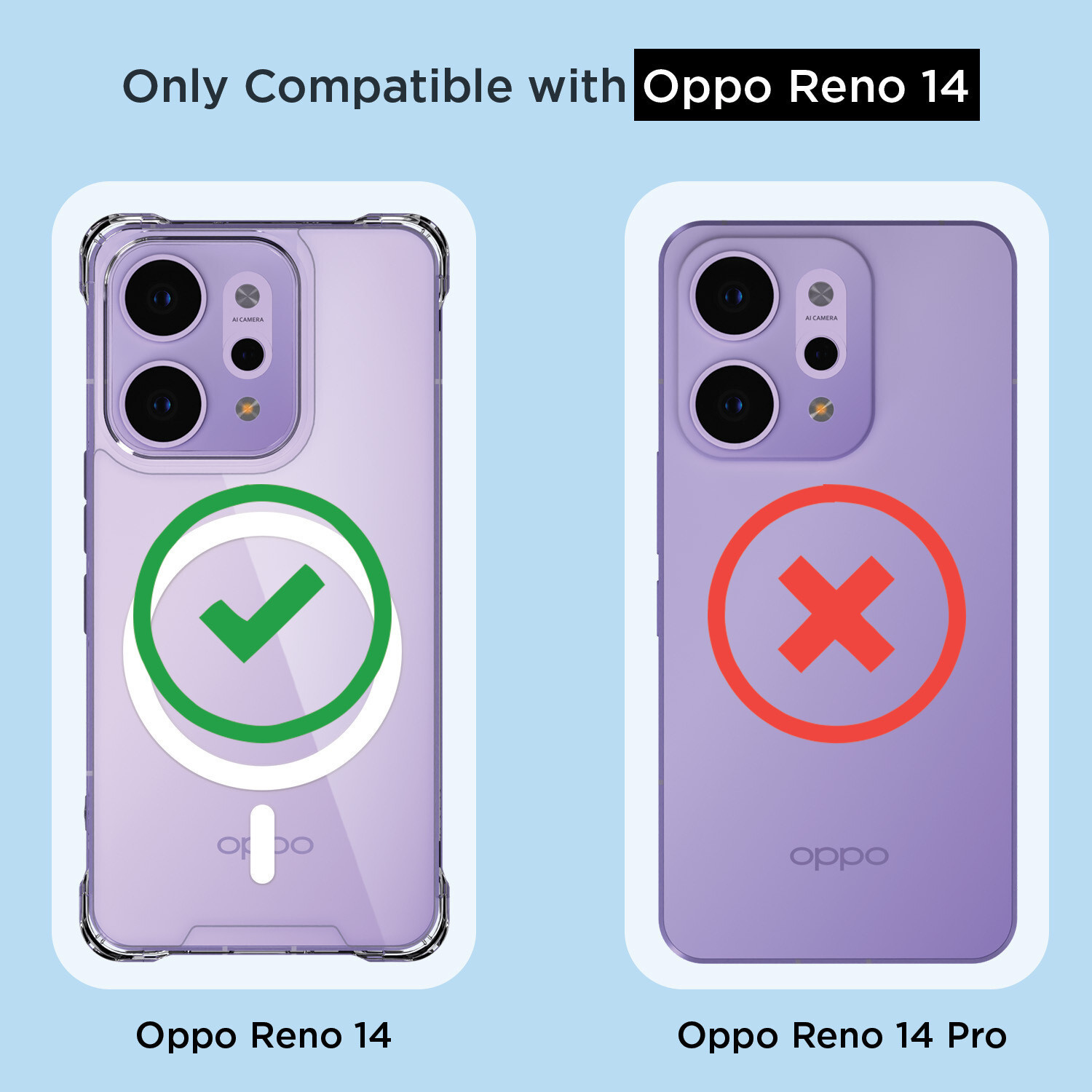 Image of Pikkme Back Cover for Oppo Reno 14 5G