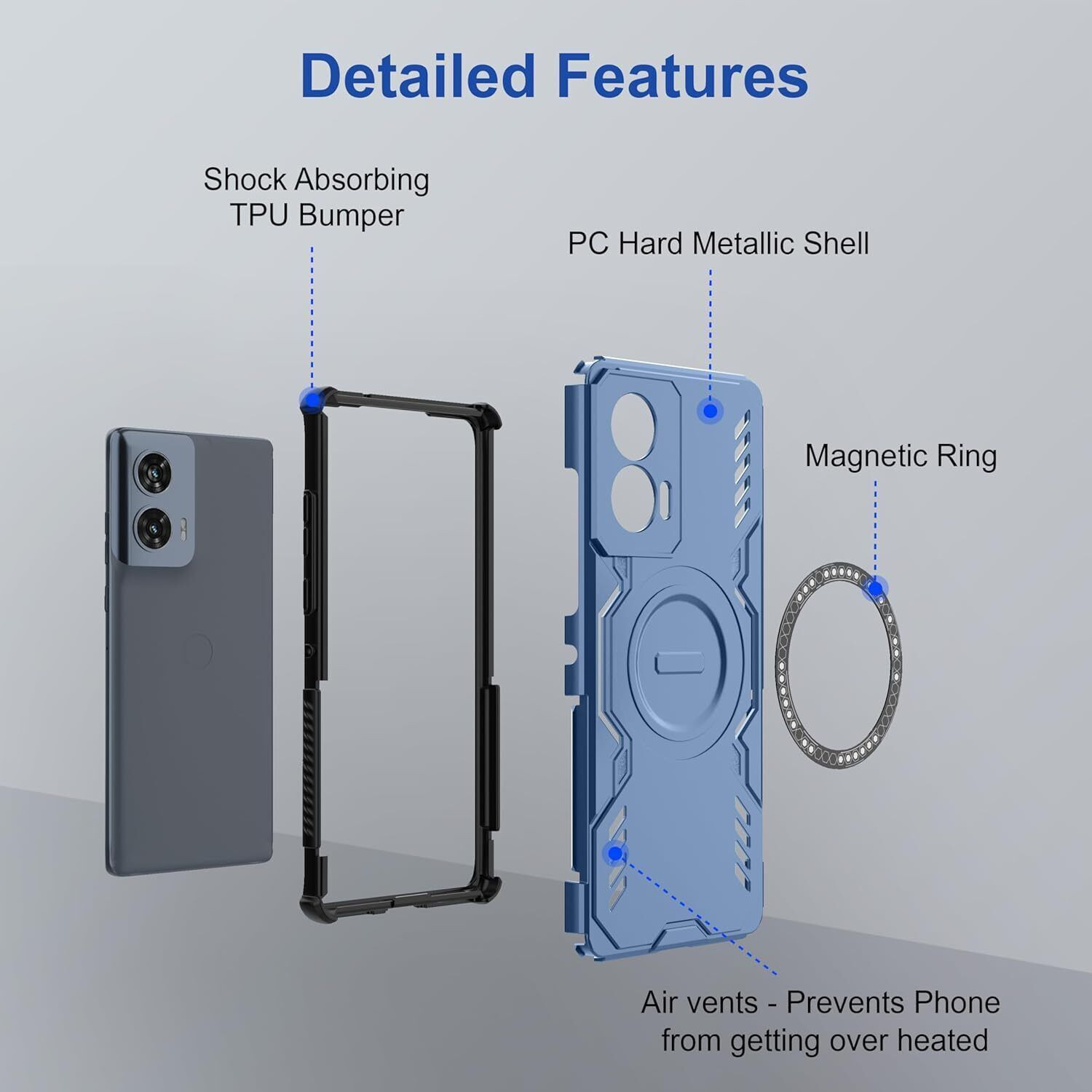 Image of KWINE CASE Back Cover for MOTOROLA g45 5G
