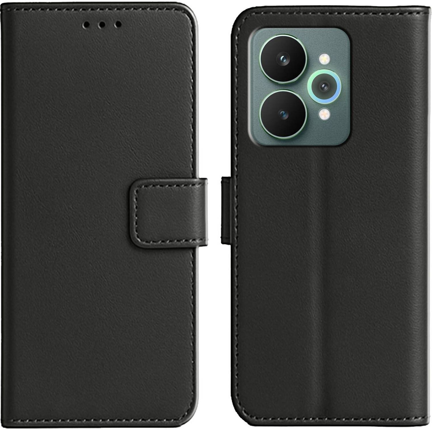 Ascensify Back Cover for Realme 15 5G Premium PU Leather Flip Cover with Card Slots & Stand Feature
