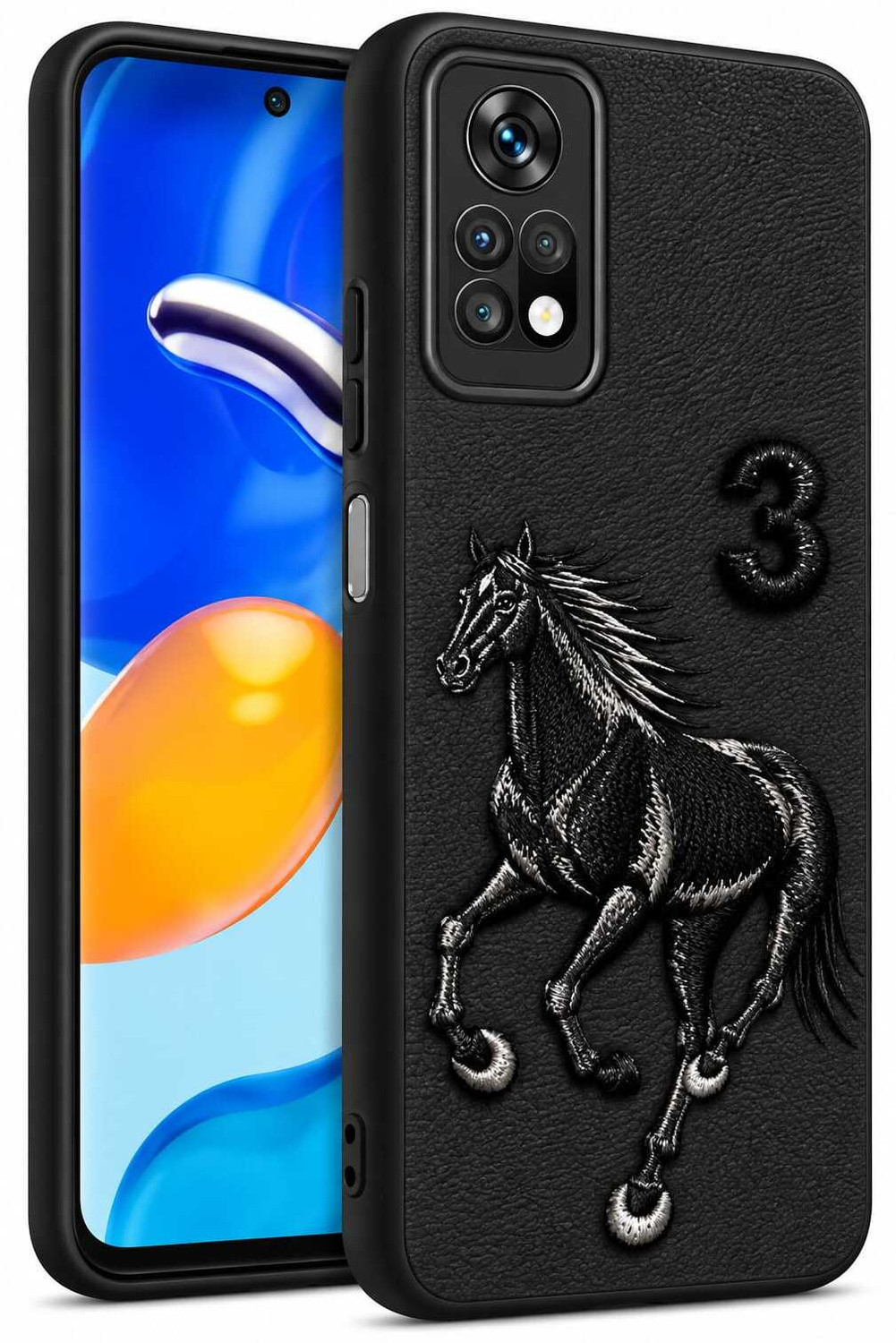 Image of Rwm Back Cover for Redmi Note 11 / Note 11s Stylish Pu Leather
