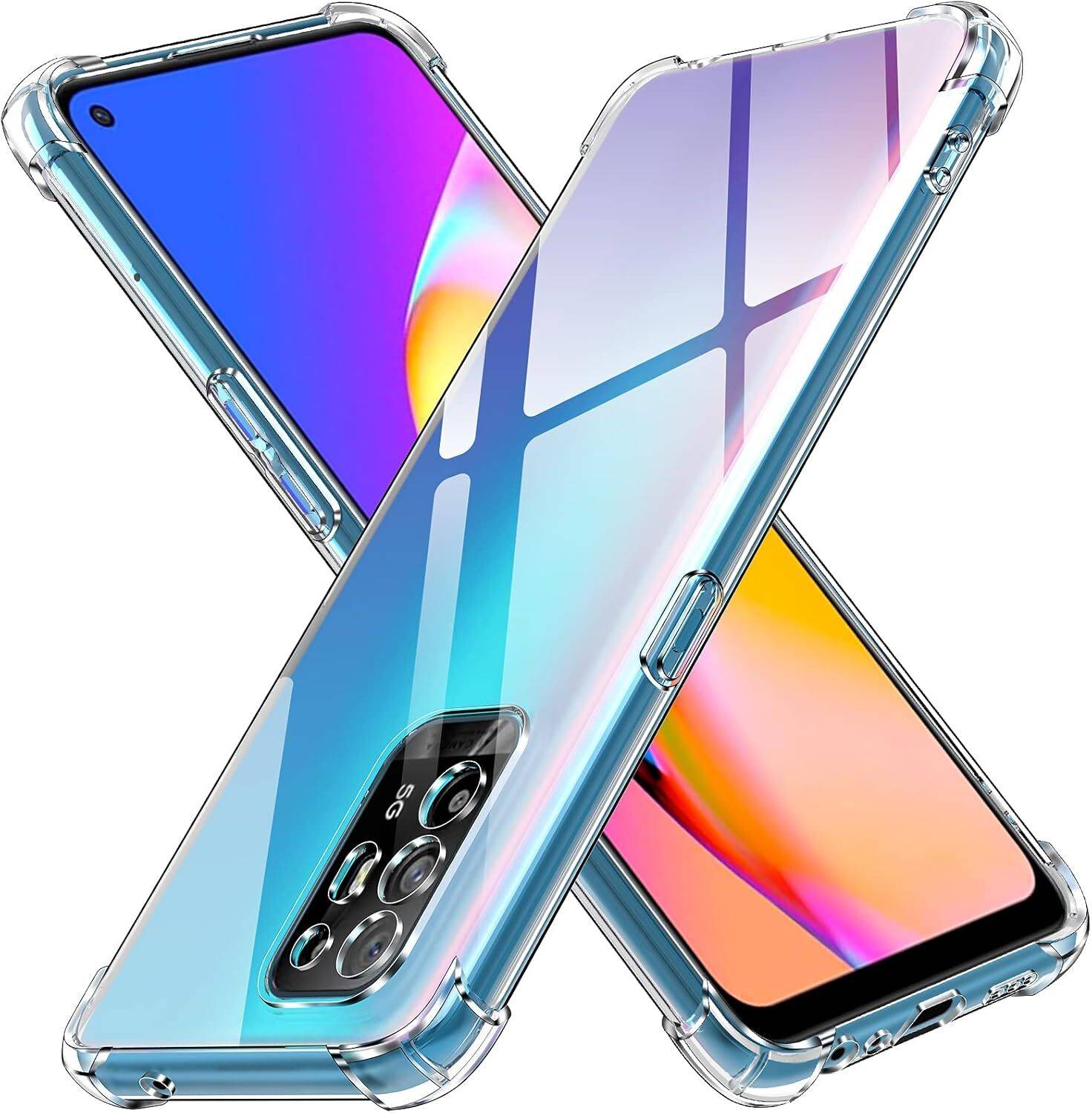 CLOVYR Back Cover for Oppo F19 Pro Plus 5G / A94 5G Bumper Silicon Transparent Case