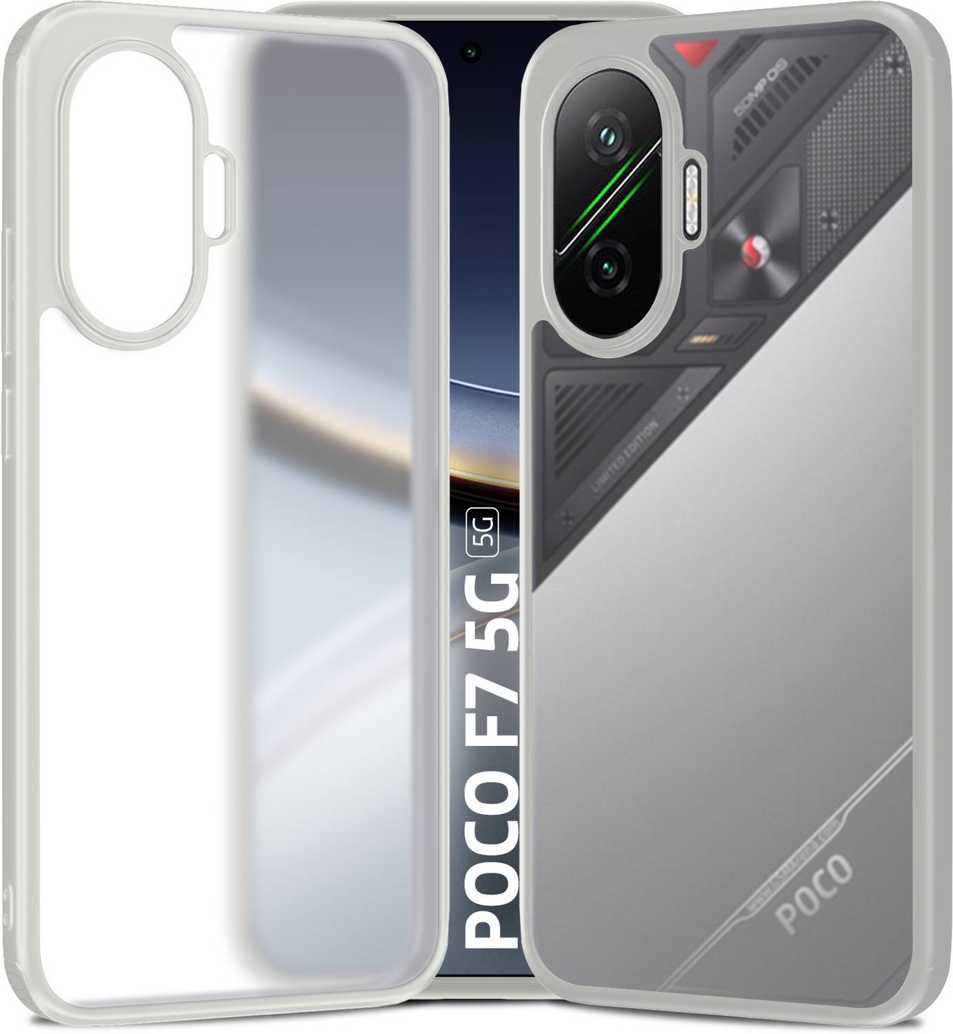 Golden Sand Back Cover for POCO F7 5G - Image 1