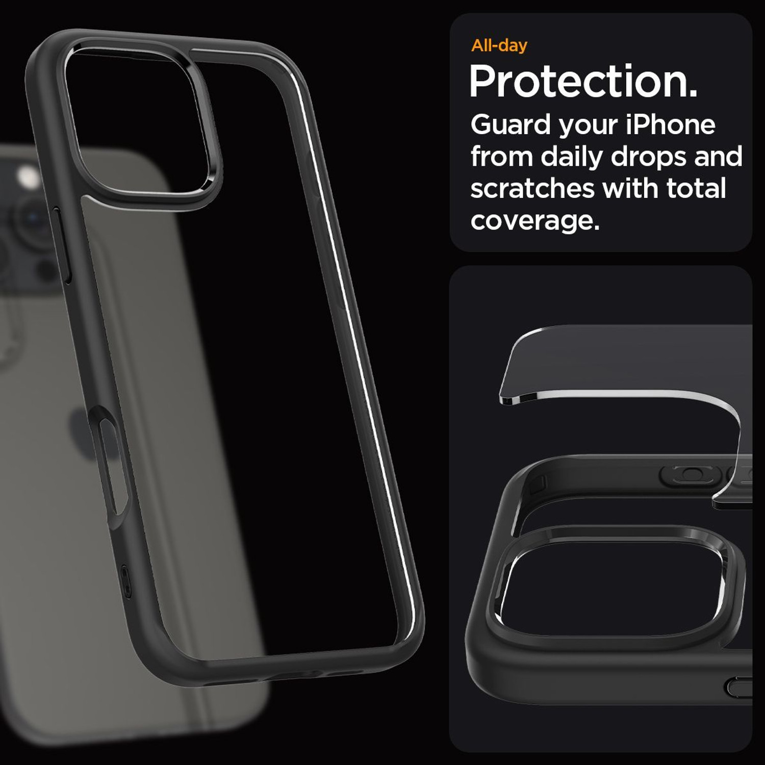 Image of Spigen Back Cover for Apple iPhone 16 Pro