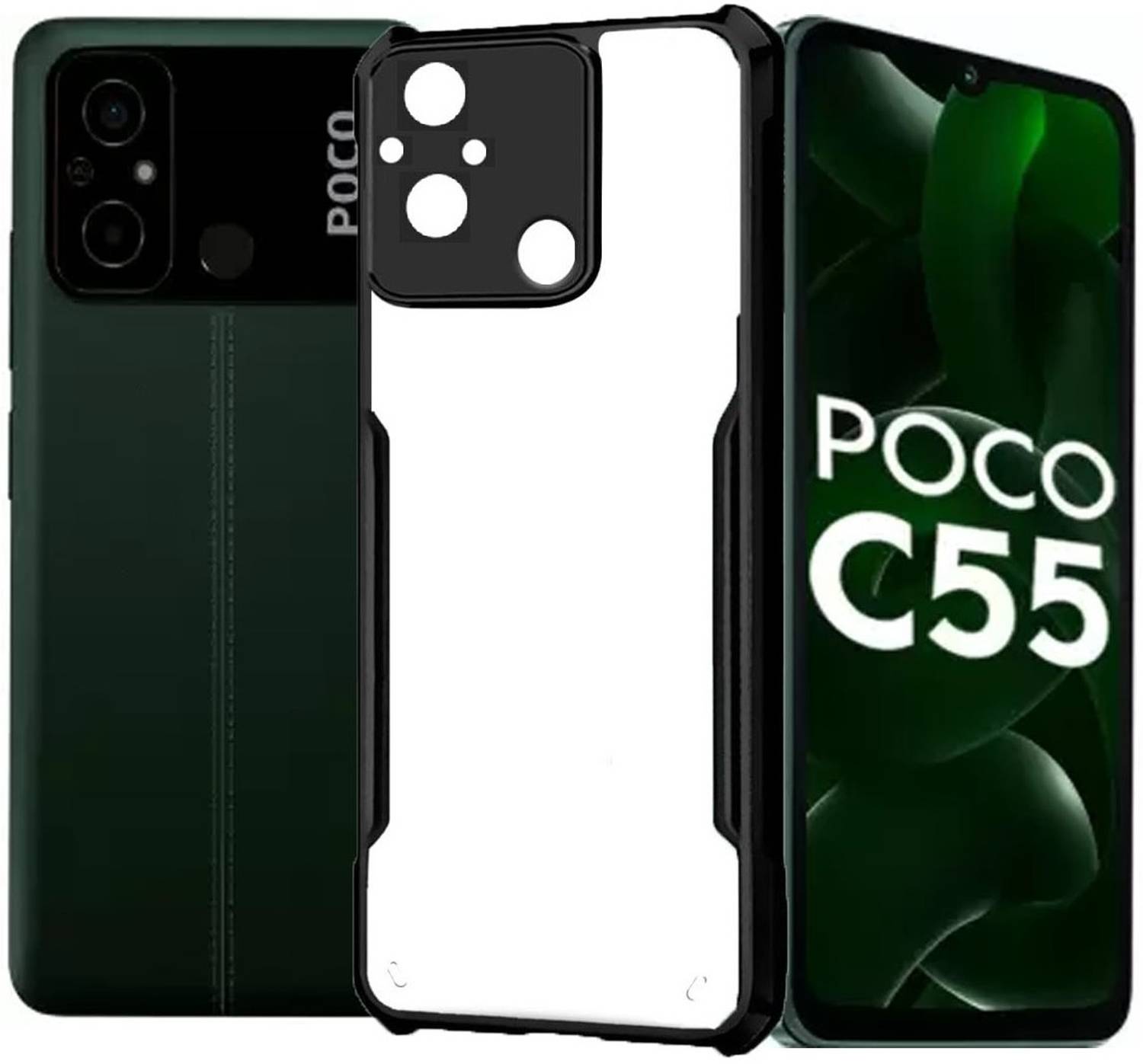 A-Allin1 Back Cover for POCO C55 4G, camera Protection from shocks and scratches.