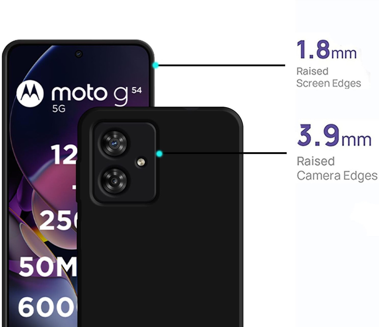 Image of ChutPutMart Back Cover for Moto G54 (5G