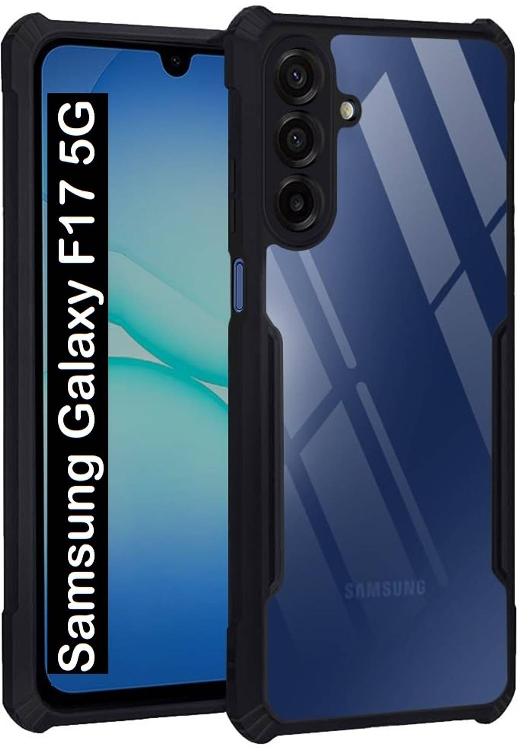 caseunik Back Cover for Samsung Galaxy F17 5G, Black - Image 1