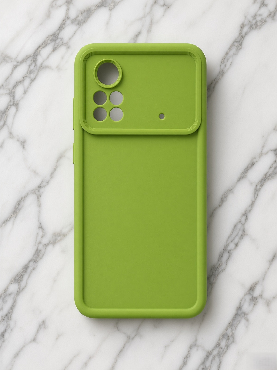 Image of Wellpoint Back Cover for POCO X4 PRO 5G (Green, Camera Bump Protector, Thermoplastic Polyurethane, Pack of: 1)