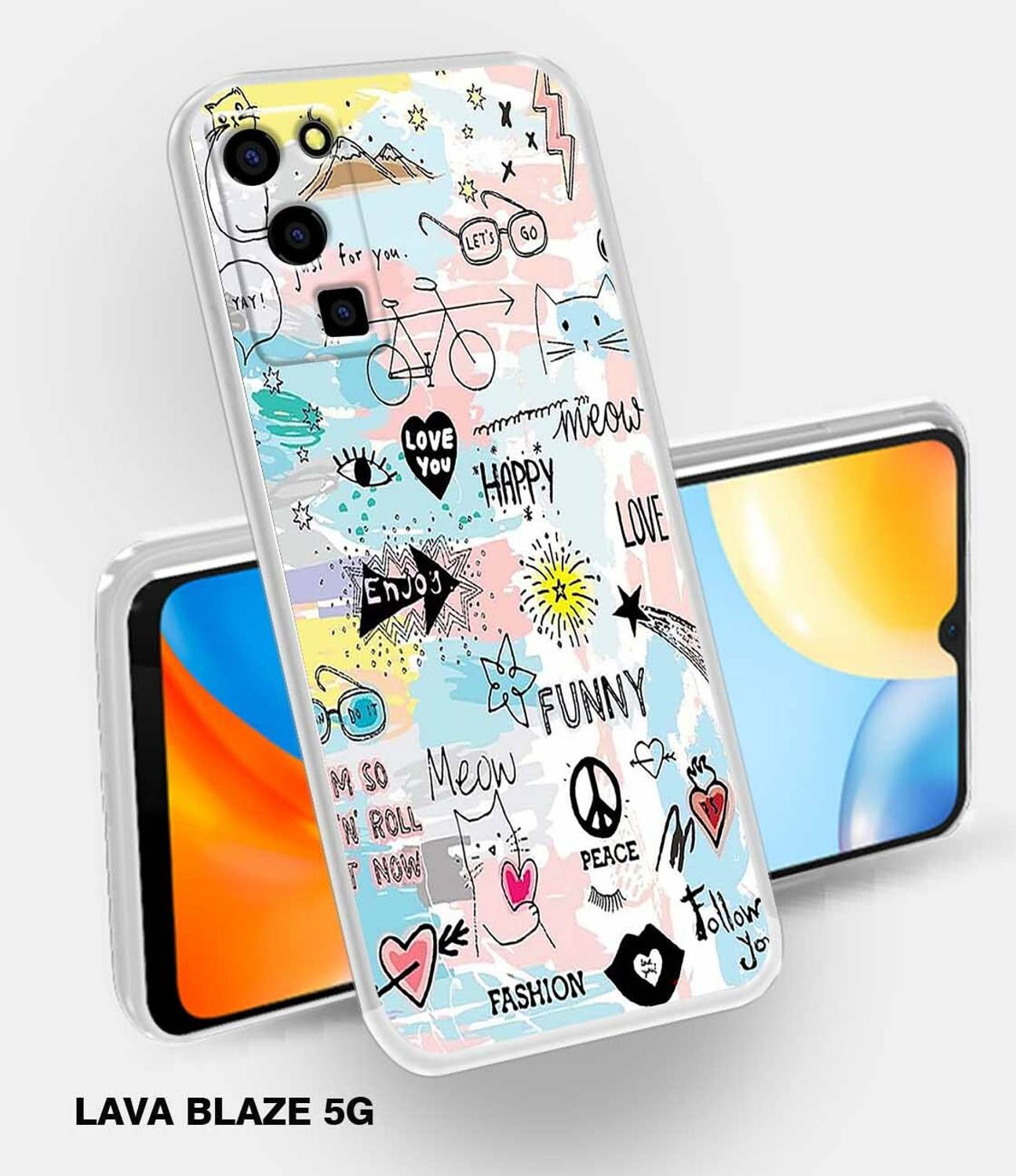 Artage Back Cover for Lava Blaze 5G