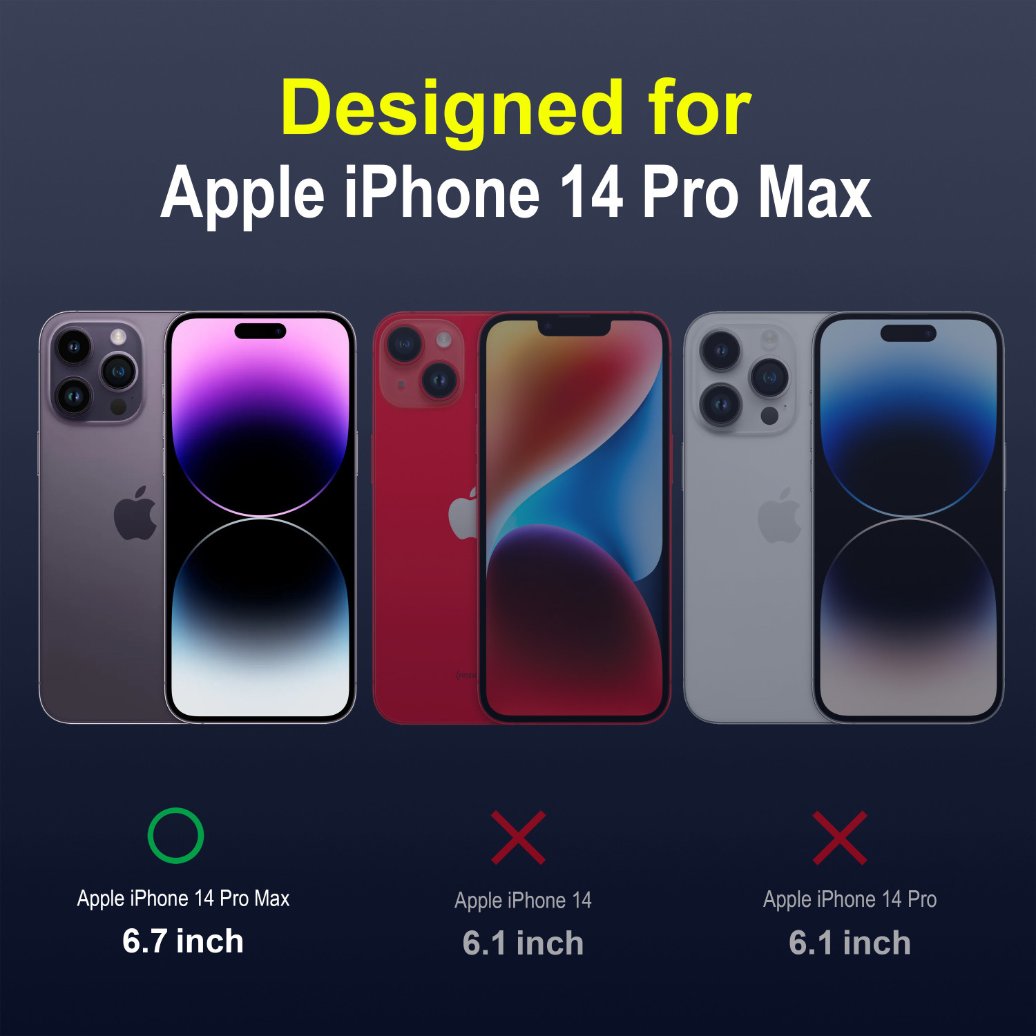 Image of Zapcase Back Cover for Apple iPhone 14 Pro Max
