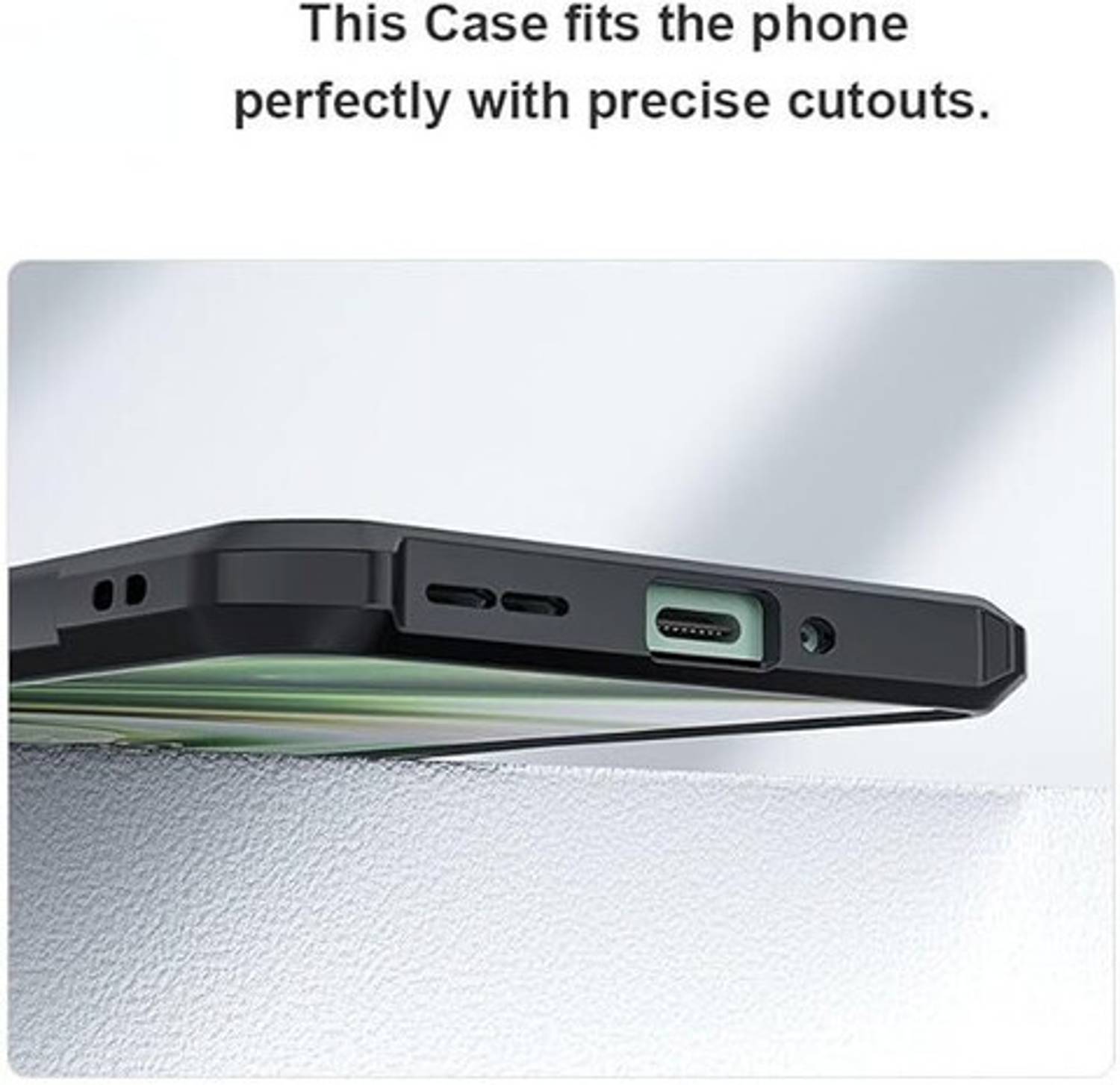 AEVENSTAR Back Cover for Samsung Galaxy F36 5G Black - Image 2