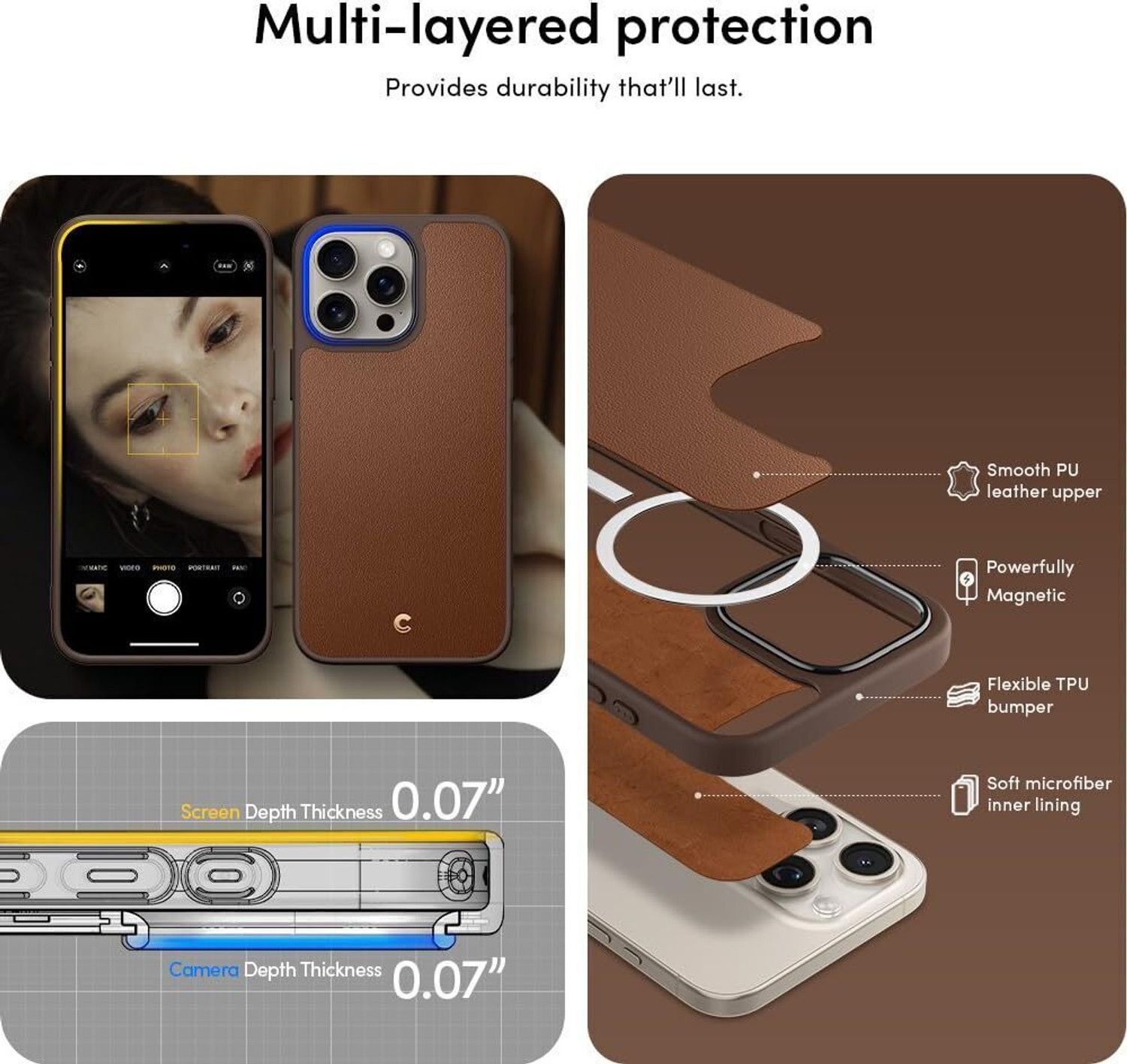 Image of CYRILL Back Cover for Apple iPhone 15 Pro