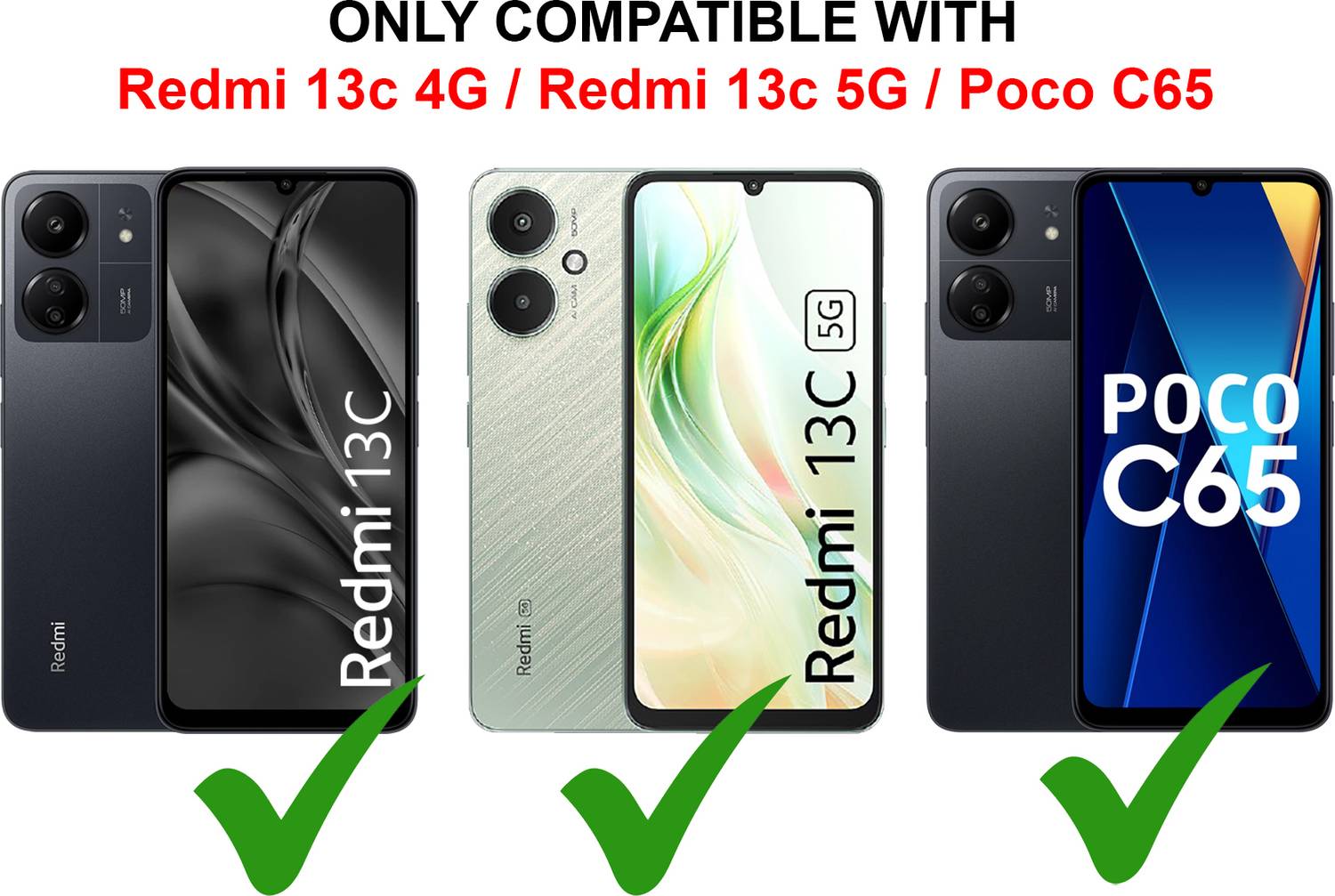 ADITI Designs Back Cover for REDMI 13c 5G Blue - Image 5
