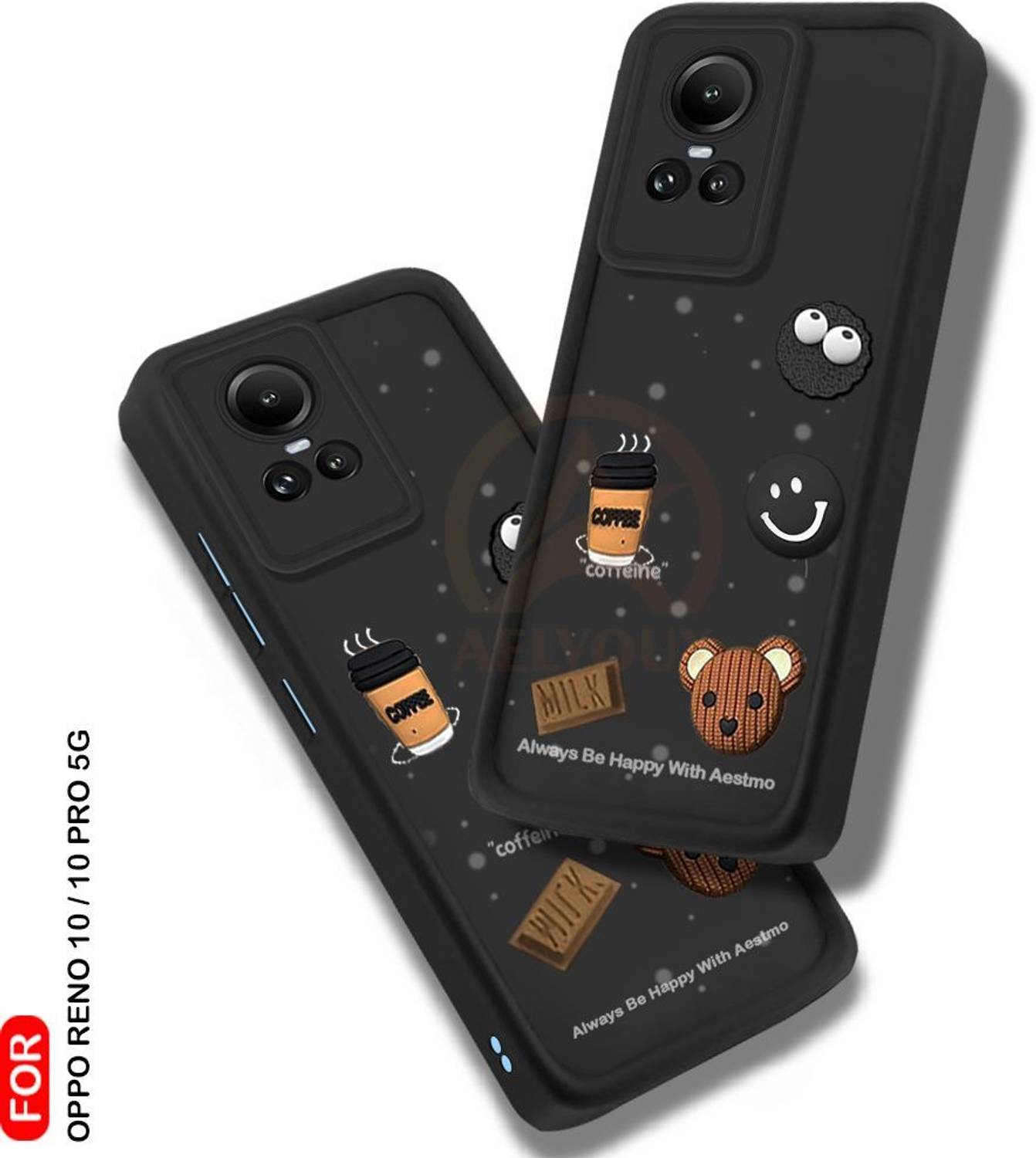 AelVouX Back Cover for Oppo Reno 10 5G, Oppo Reno 10 Pro 5G