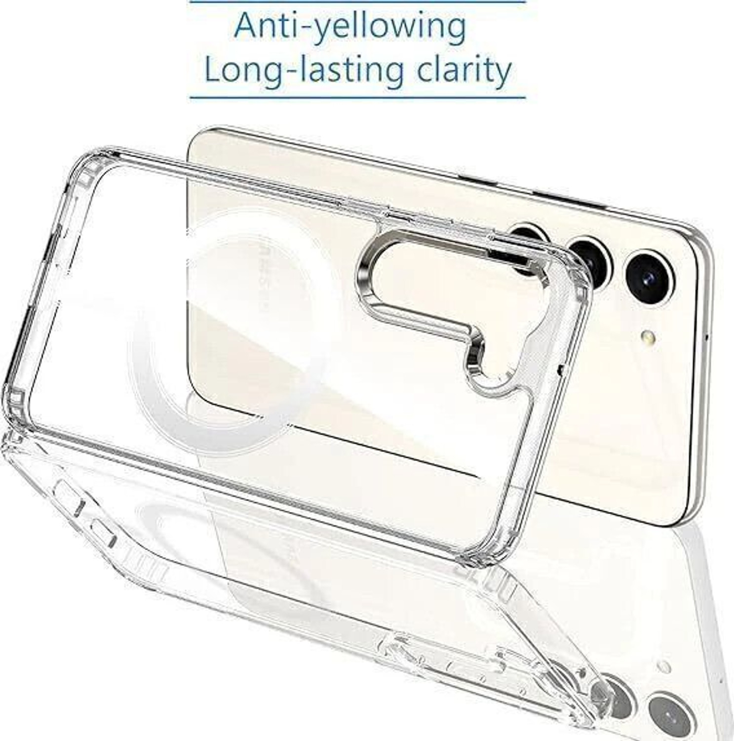Image of CASEVIBE Back Cover for Samsung Galaxy S24 Transparent Magsafe Mobile Back Cover