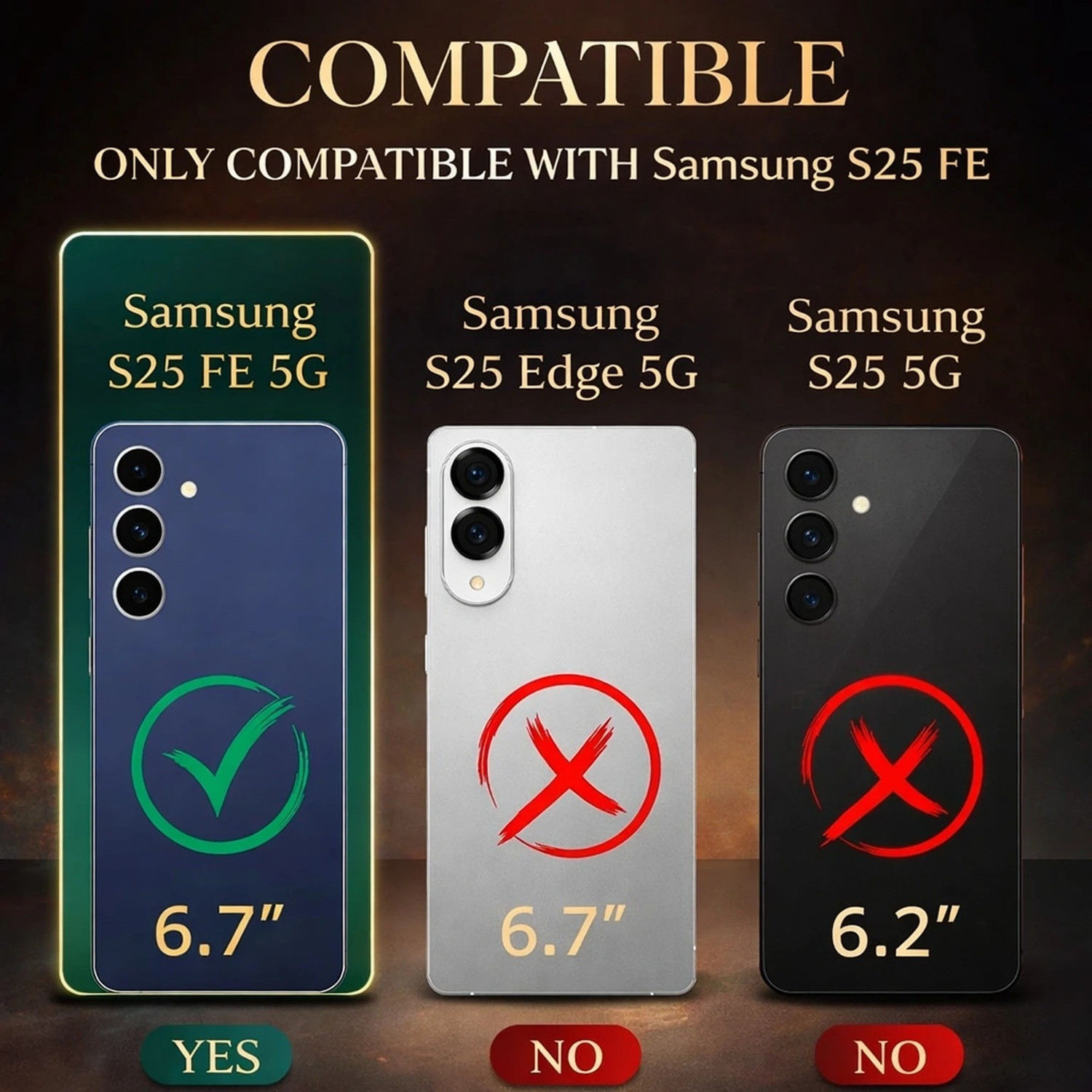 Image of TrendyShield Back Cover for Samsung S25 FE