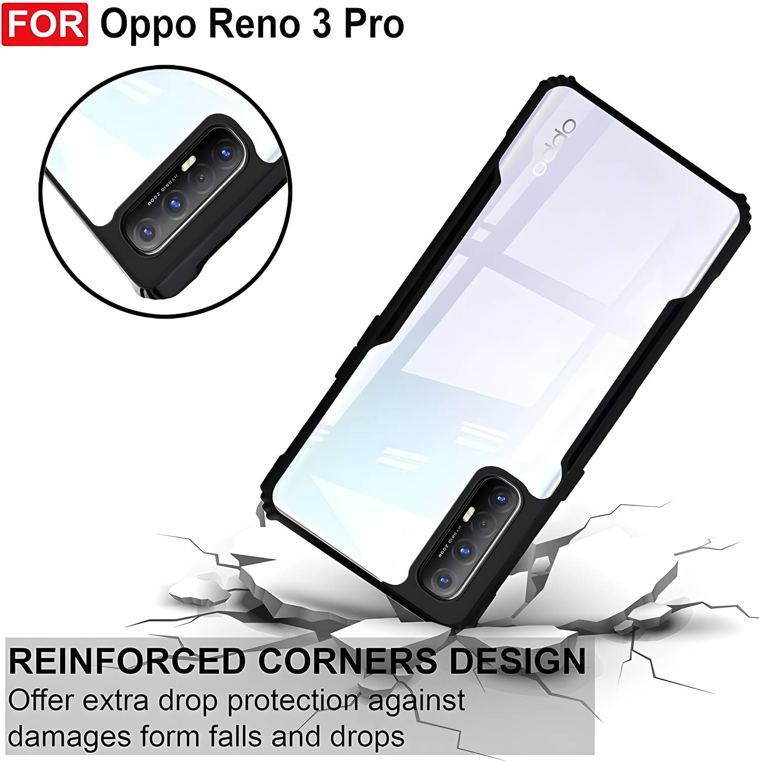 Back Cover for OPPO Reno3 Pro - Image 2