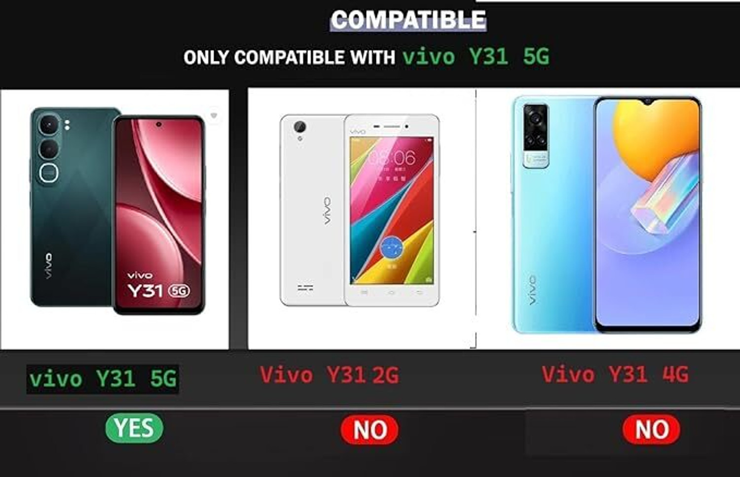 Image of Nice Assoseries HUB Back Cover for Vivo Y31 5G