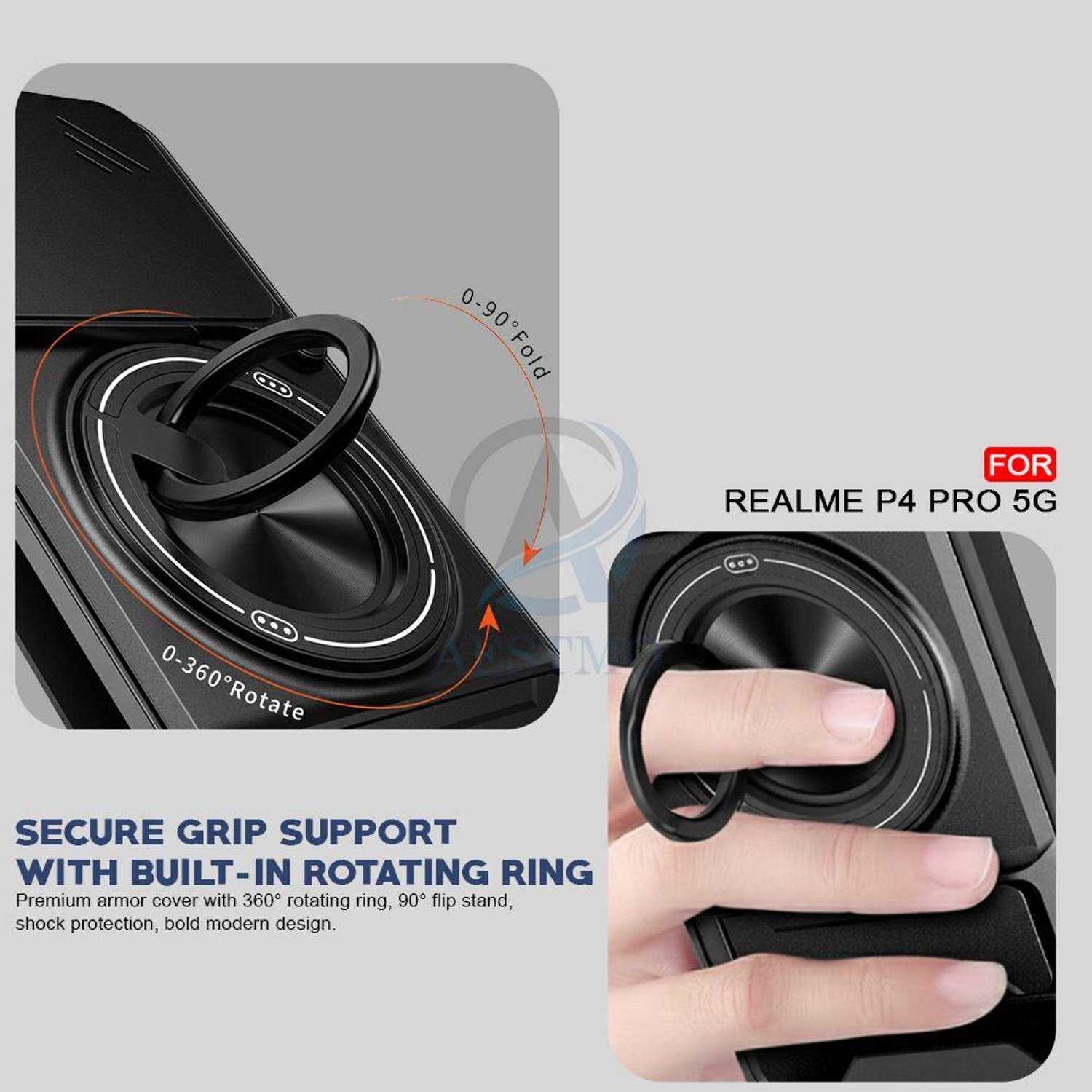 AESTMO Back Cover for Realme P4 Pro 5G Black - Image 5