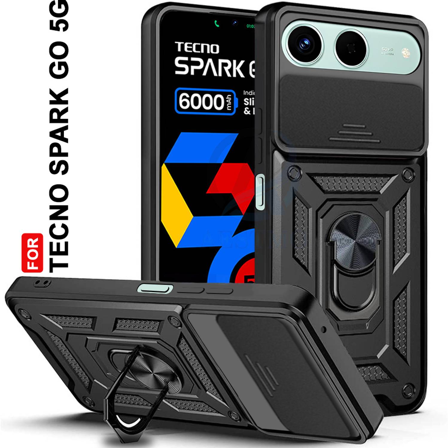 AESTMO Back Cover for Tecno Spark GO 5G Black - Image 1