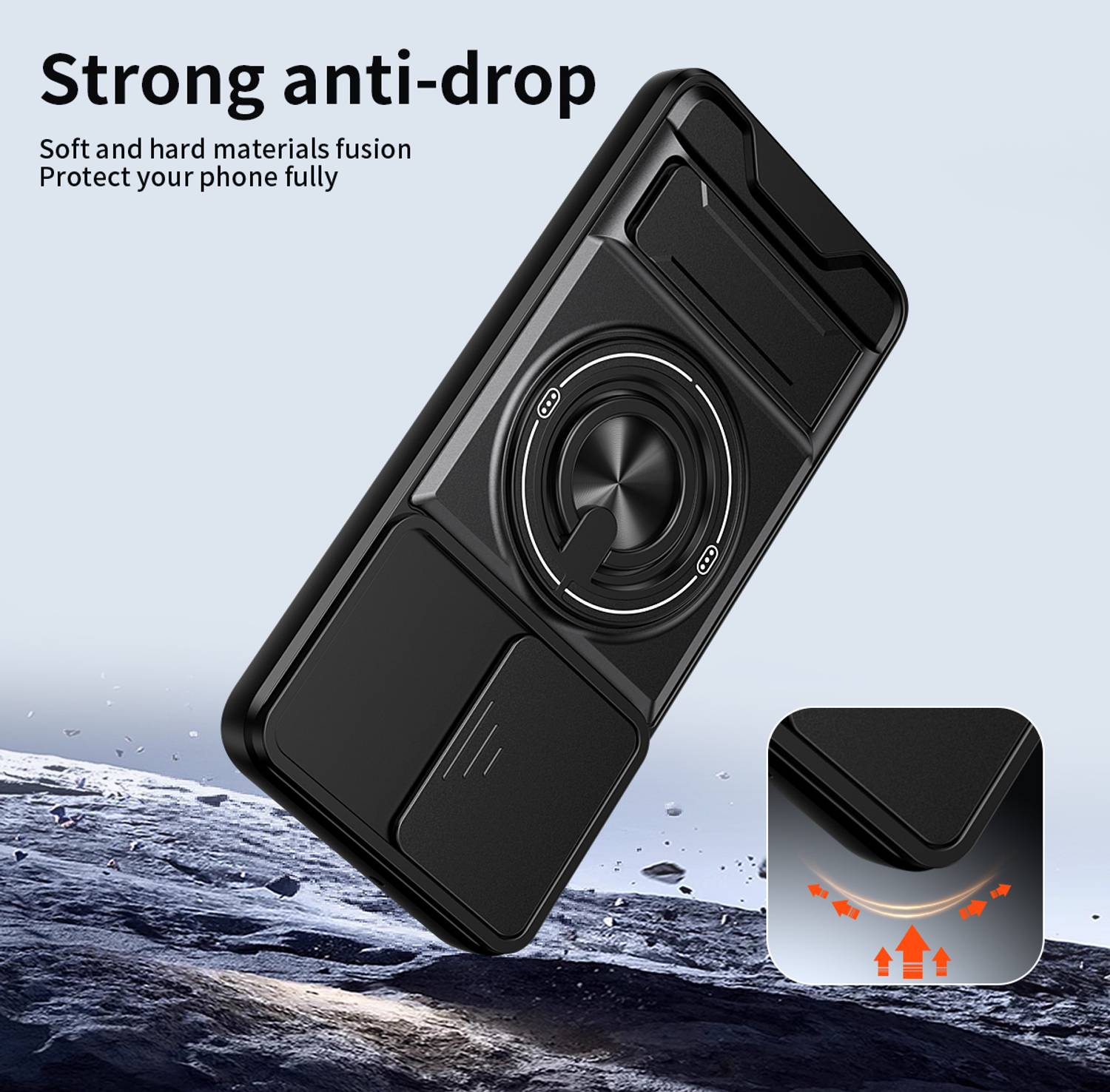 Cover Alive Back Cover for Motorola G54 5G Black - Image 2