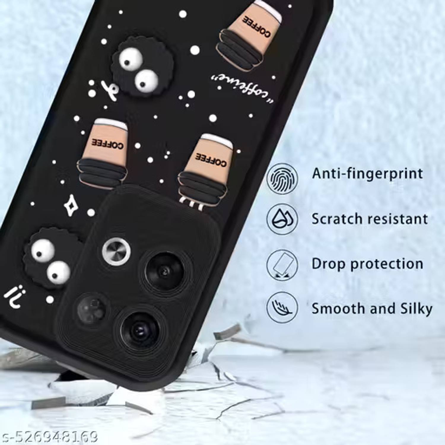 DESSEN Cover Magnetica per Oppo Reno 8 5G / Reno8 5G - Custodia in Silicone Liquido Morbido, Antiurto Protezione Case, Compatibile con Accessori Magnetico, Nero