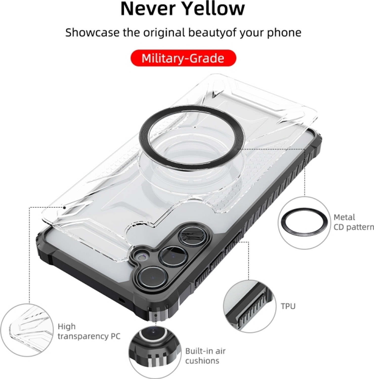 Image of WellWell Back Cover for Infinix Note 40 Pro+ 5G, Infinix Note 40 Pro Plus 5G