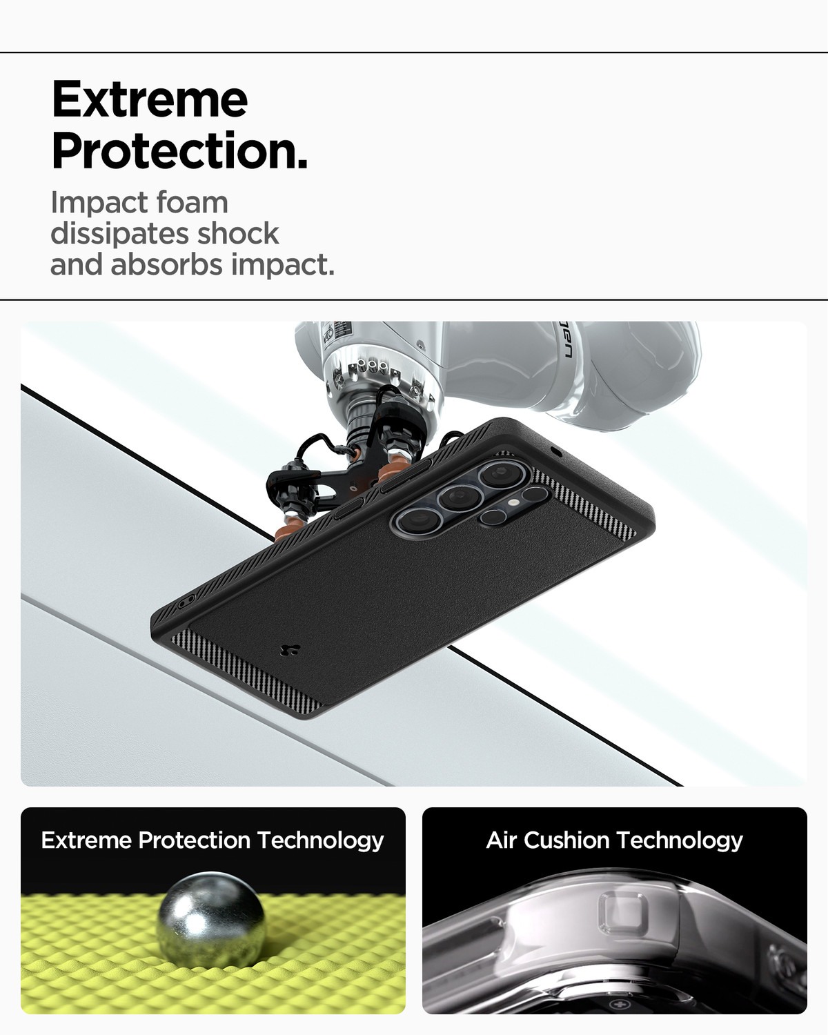 Image of Spigen Rugged Armor MagFit Back Cover for Samsung Galaxy S25 Ultra
