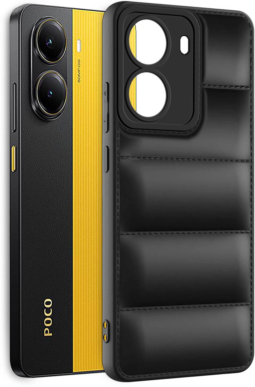 Plus Back Cover for Poco X7 Pro 5G Black - Image 3