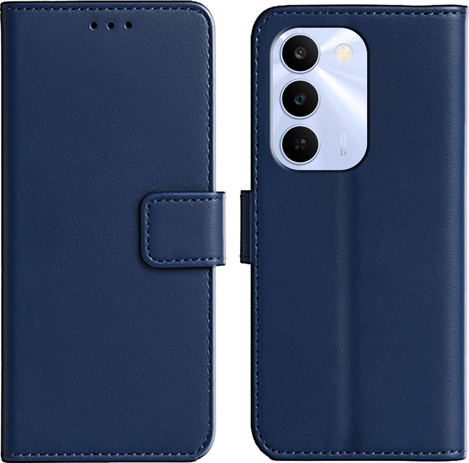 Ascensify Back Cover for Realme C83 5G Premium PU Leather Flip Cover with Card Slots & Stand Feature