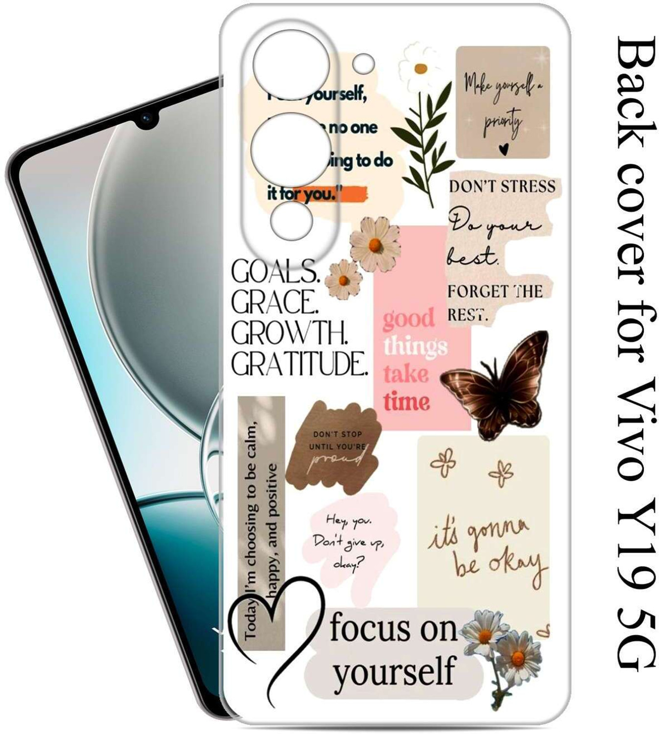 Image of Voijca Back Cover for vivo Y19 5G For Cute Girls Back Cover