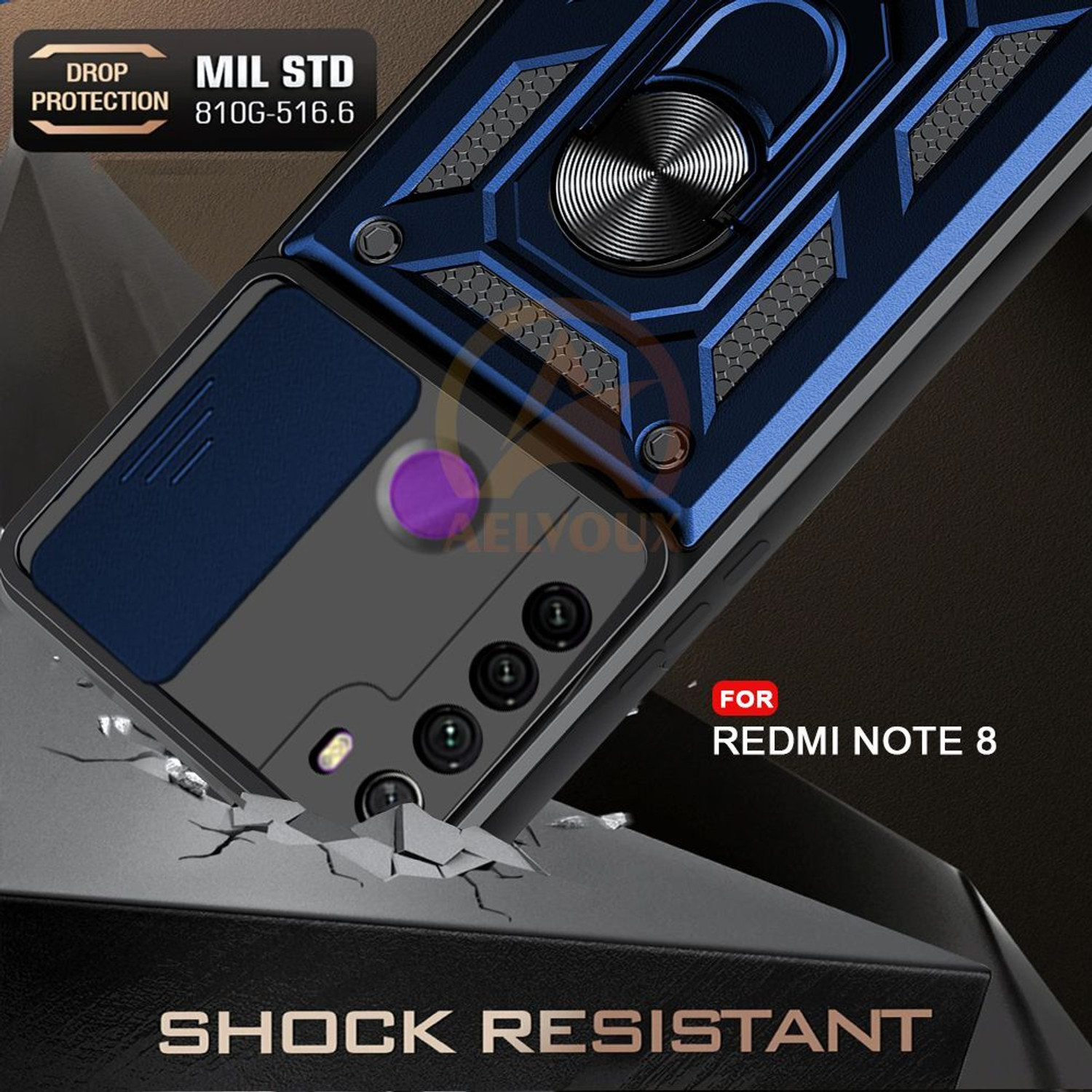 Image of AelVouX Back Cover for Redmi Note 8