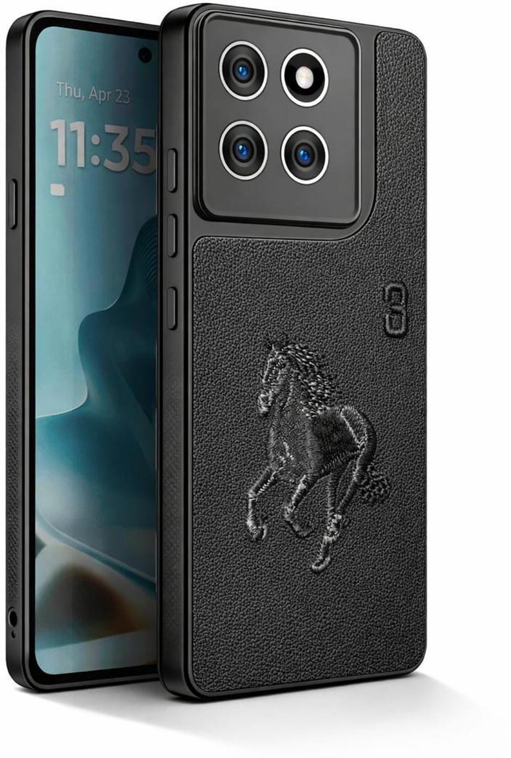 Image of Rwm Back Cover for Motorola Edge 60 Fusion Sleek & Stylish Pu Leather (Black, Shock Proof, Leather)